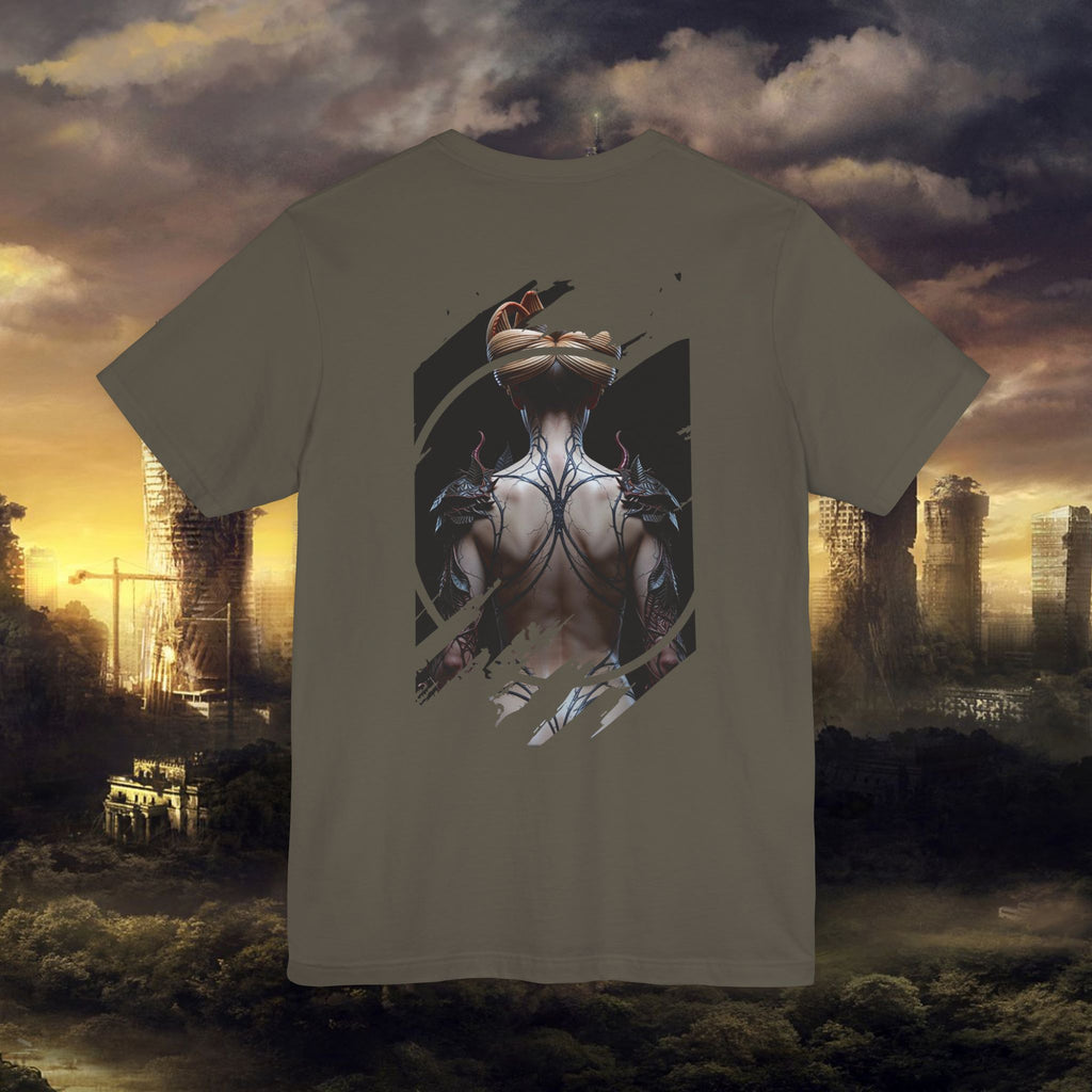 Dark Sorceress T‑Shirt — Fantasy Magic Witch Tee with Fiery Heart - Alexia Ashford