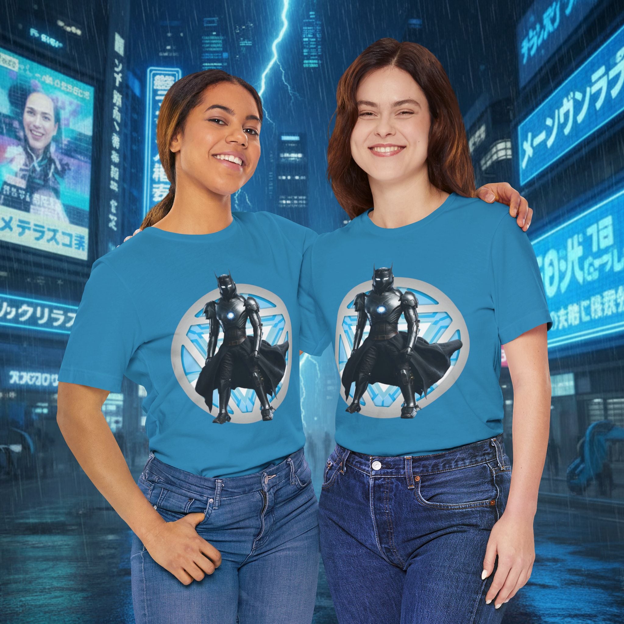 Batman Armor Graphic Tee – Futuristic Superhero T-Shirt - IRONMAN