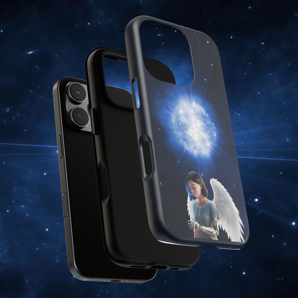 Angel Wings Galaxy Phone Case — Cosmic Light Protective Case ALITA BATTLE ANGEL