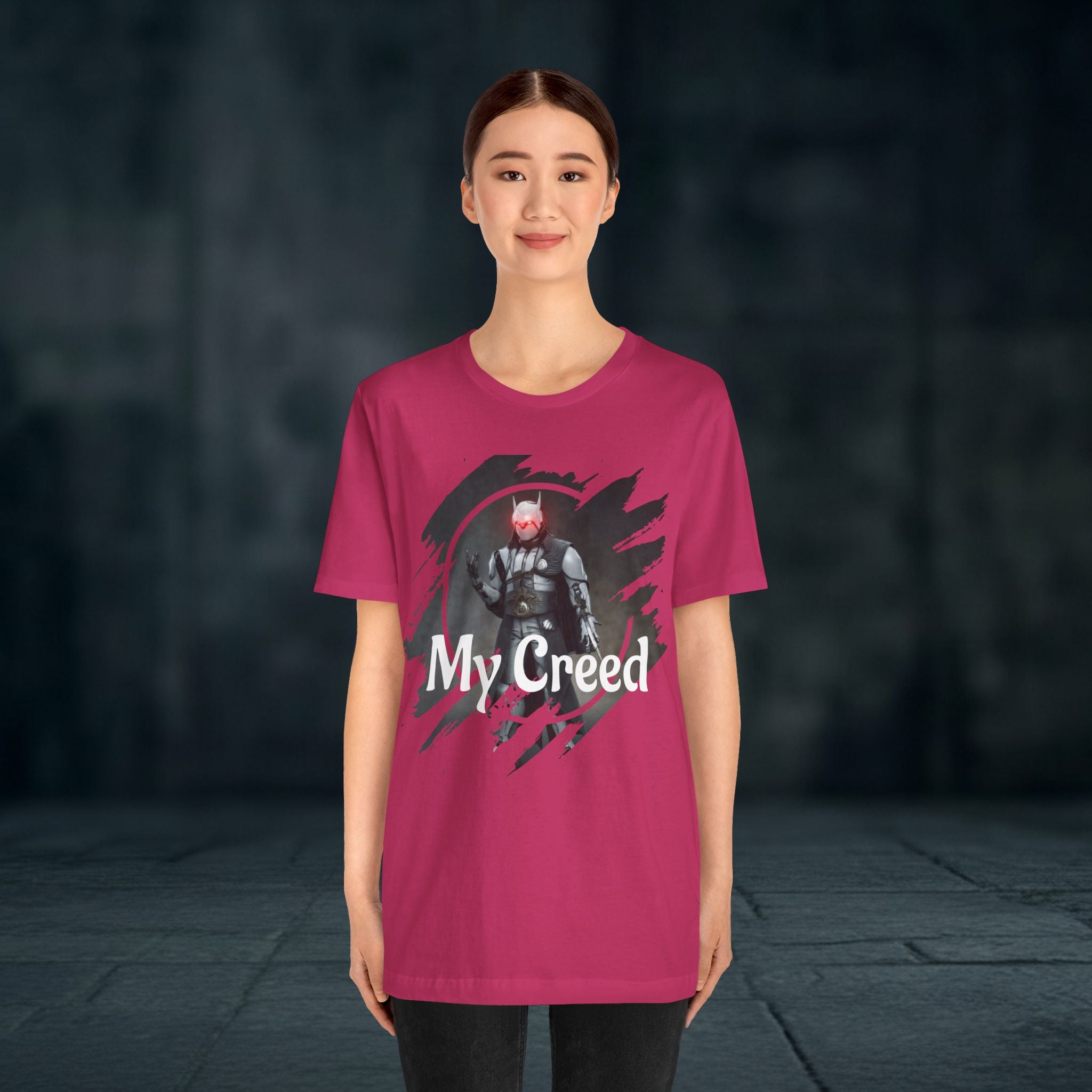 My Creed T-Shirt — Dark Knight Sci‑Fi Graphic Tee