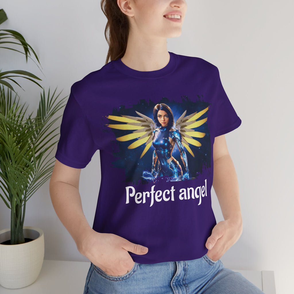 Angel Warrior Tee — "Perfect Angel" Fantasy Wings Graphic T-Shirt - alita battle angel