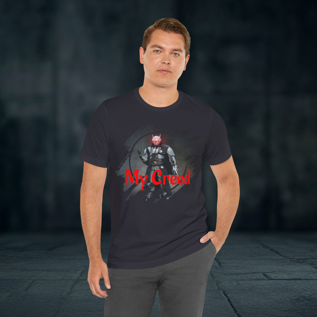 My Creed T-Shirt — Dark Knight Sci‑Fi Graphic Tee