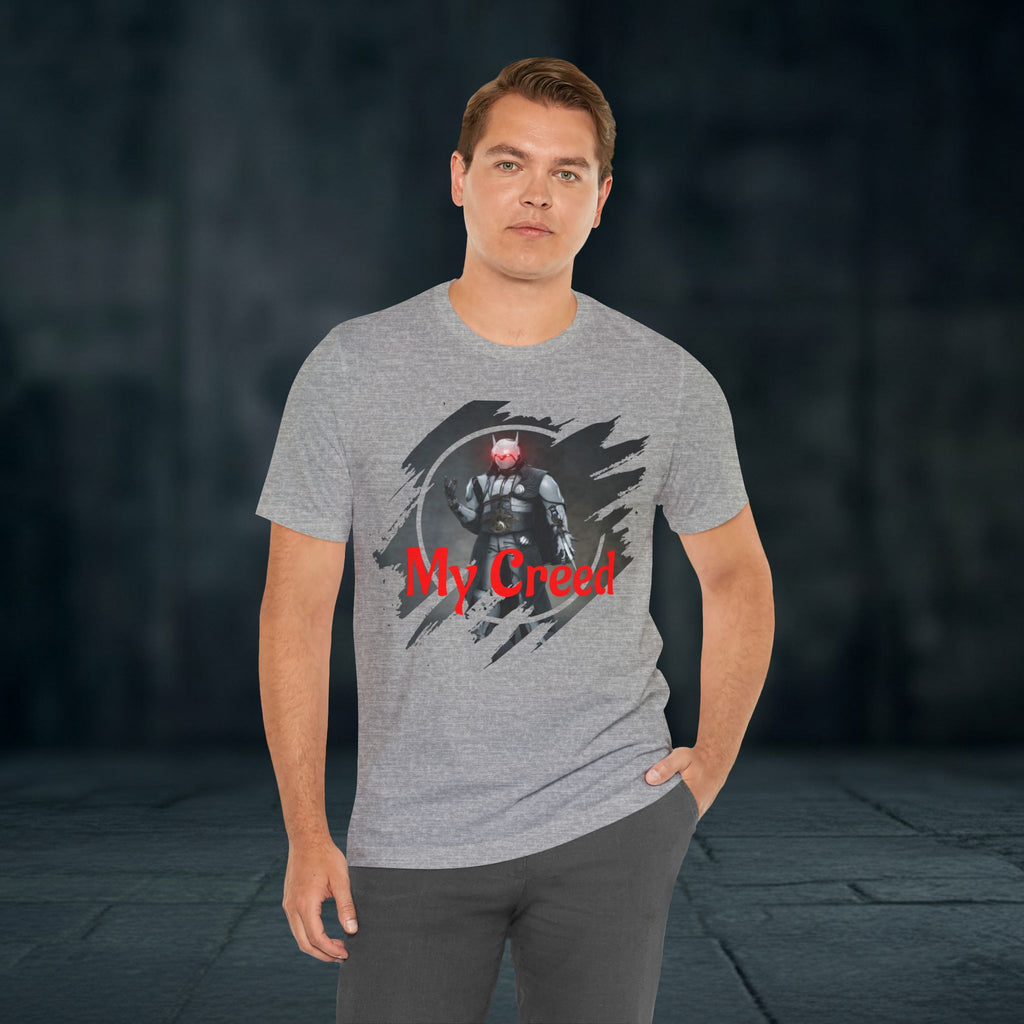 My Creed T-Shirt — Dark Knight Sci‑Fi Graphic Tee