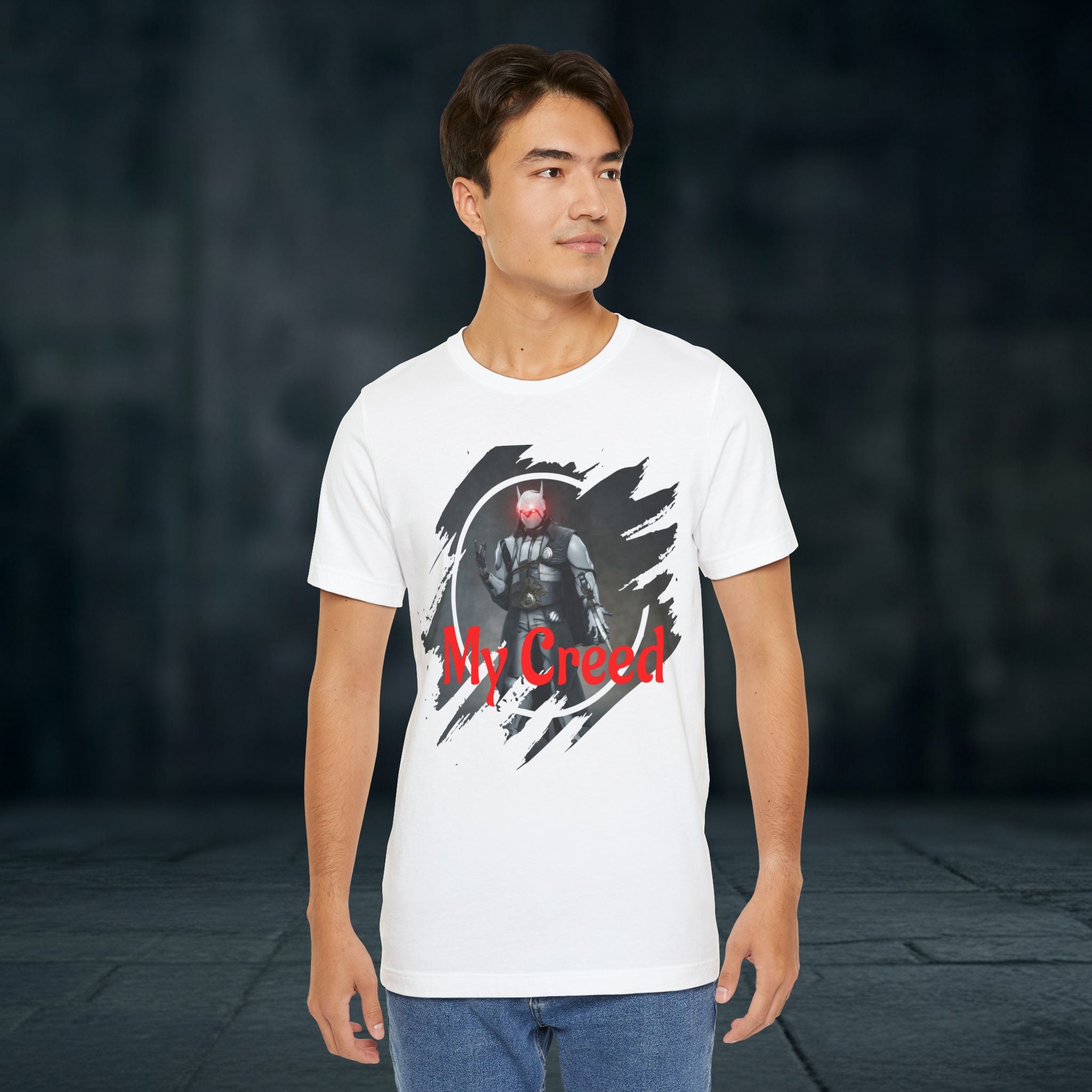 My Creed T-Shirt — Dark Knight Sci‑Fi Graphic Tee