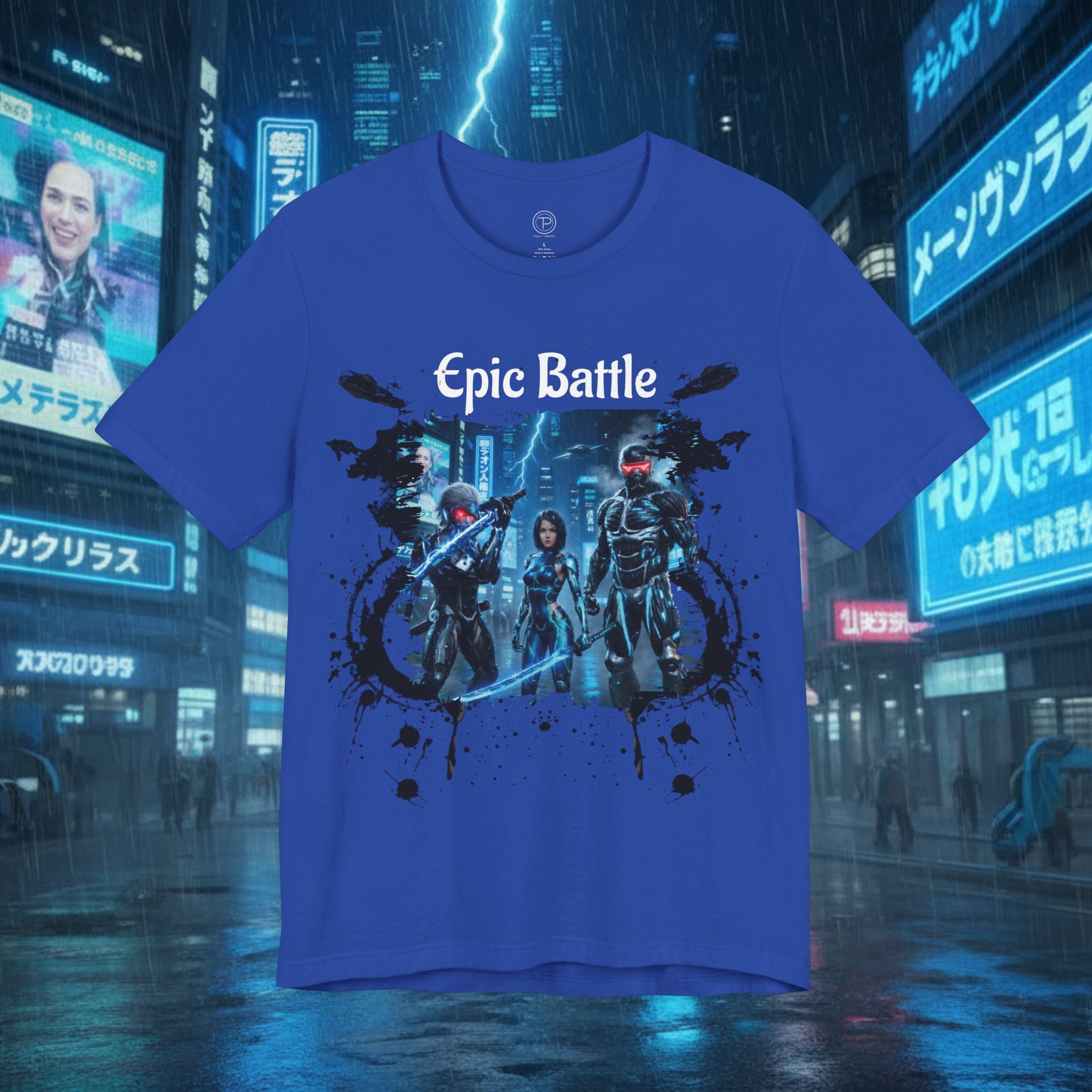 Epic Battle Tee — Sci‑Fi Gamer Graphic T-Shirt - Battle Suits