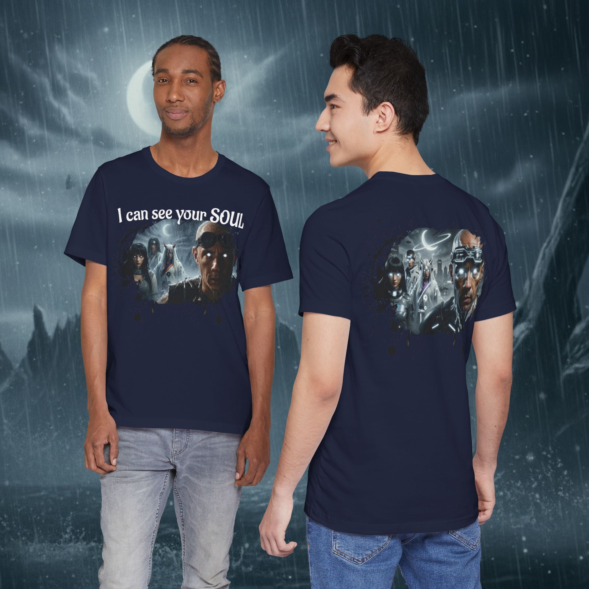 I Can See Your Soul T-Shirt — Gothic Horror Movie Graphic Tee - Byakugan Family and Riddick