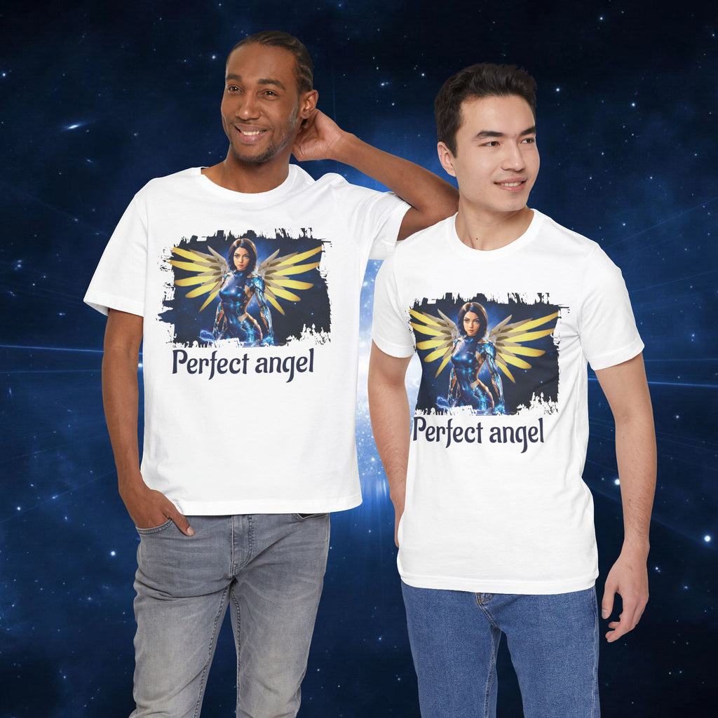Angel Warrior Tee — "Perfect Angel" Fantasy Wings Graphic T-Shirt - alita battle angel