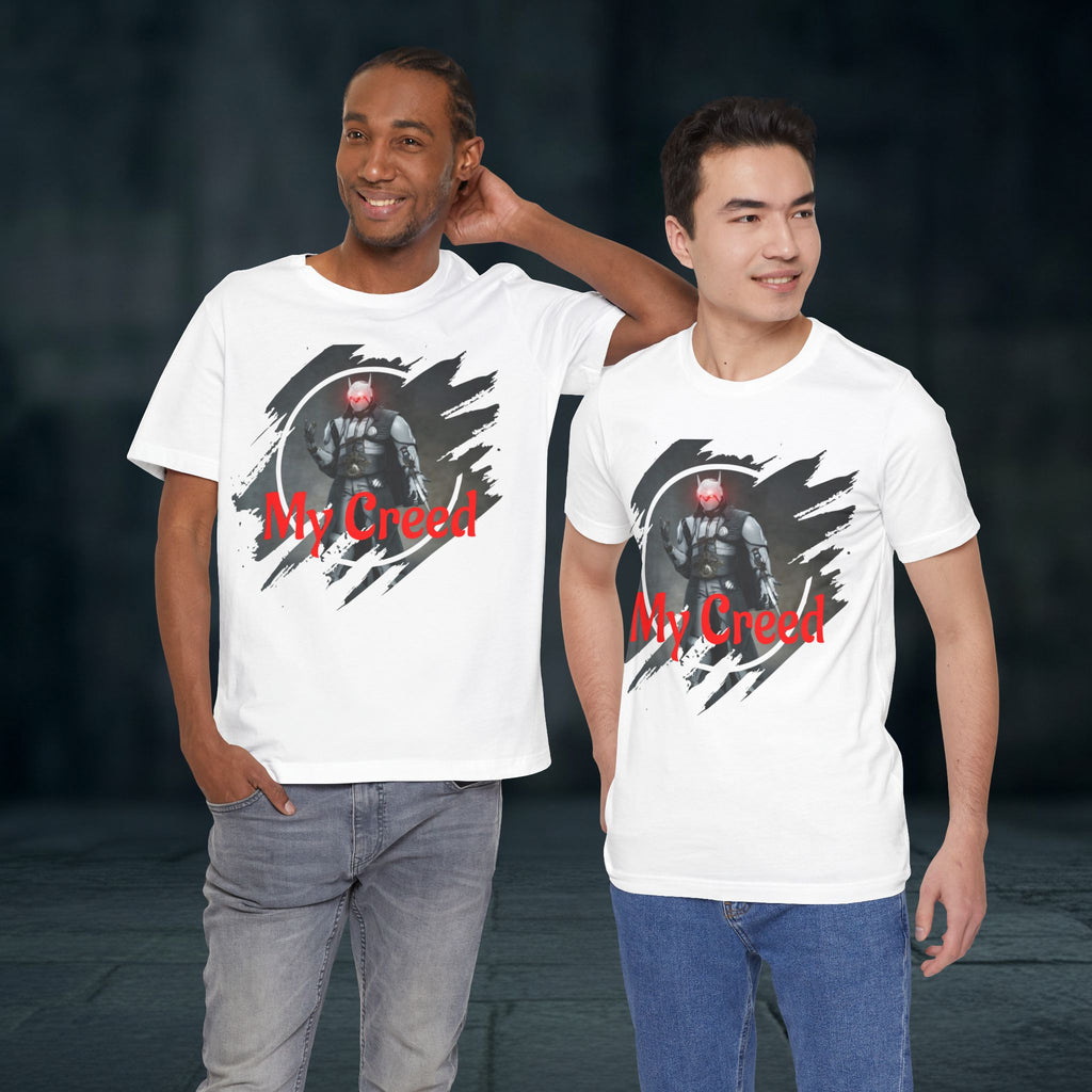 My Creed T-Shirt — Dark Knight Sci‑Fi Graphic Tee