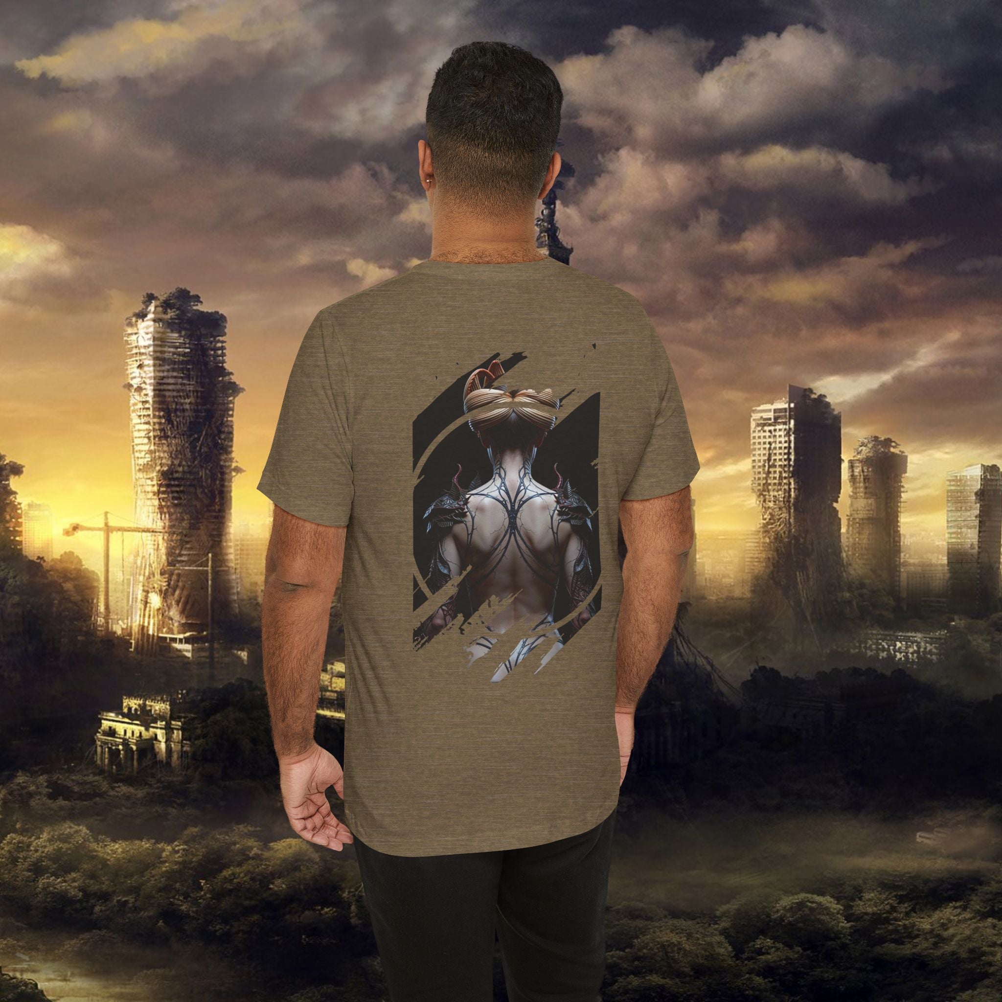 Dark Sorceress T‑Shirt — Fantasy Magic Witch Tee with Fiery Heart - Alexia Ashford