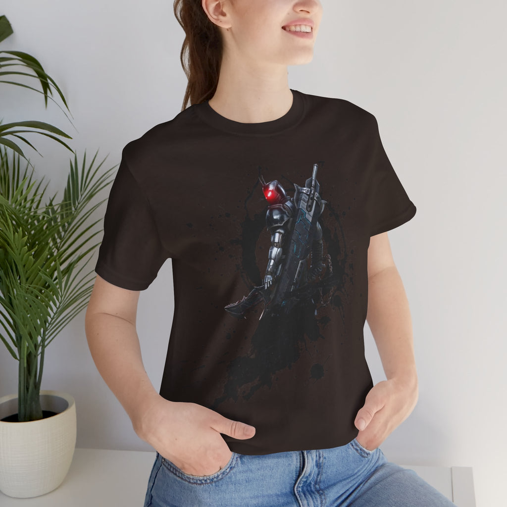 Splatter Noir Rifle Tee — Graphic Military Weapon Shirt