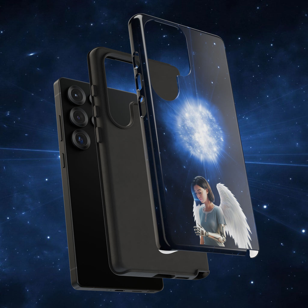 Angel Wings Galaxy Phone Case — Cosmic Light Protective Case ALITA BATTLE ANGEL