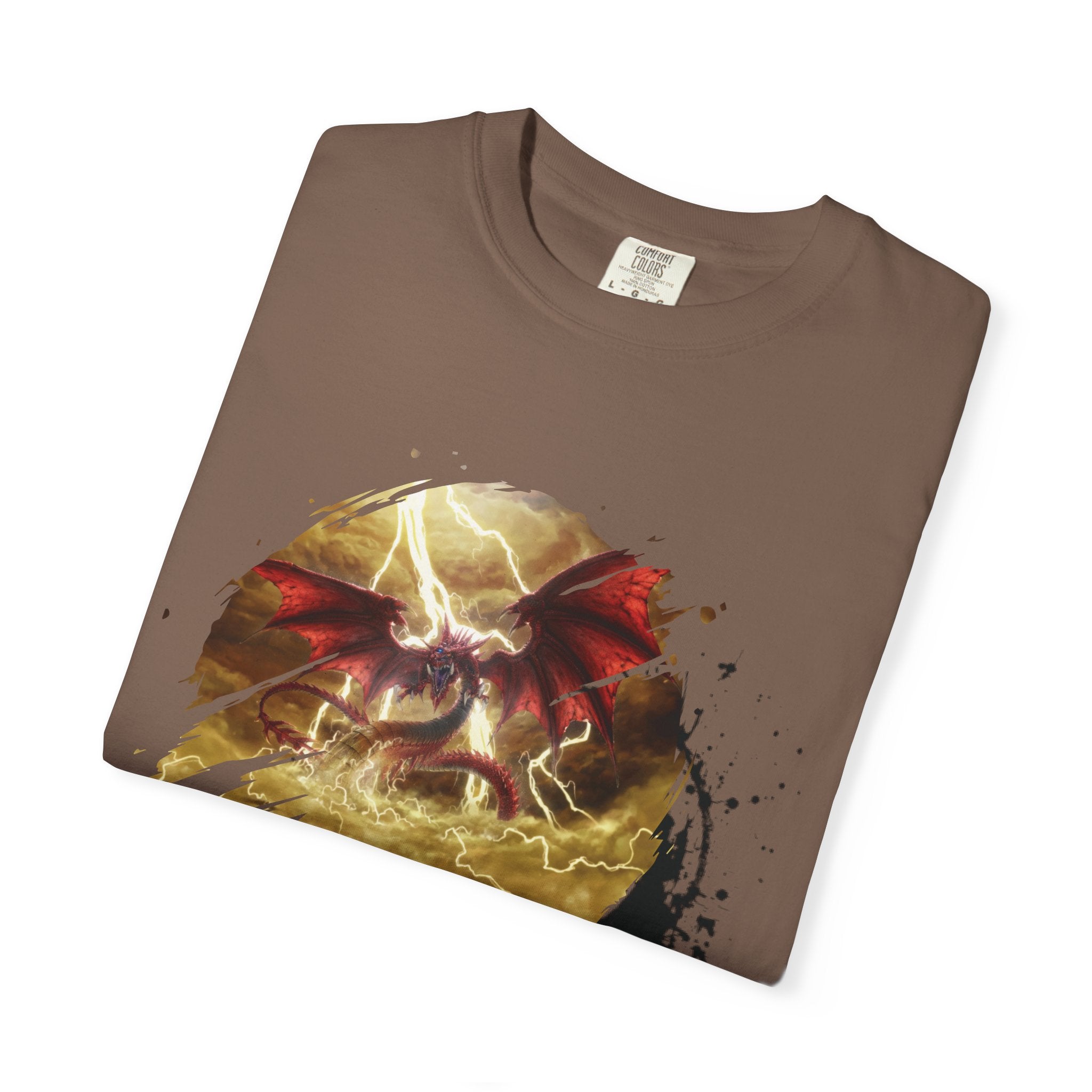 God of the Heavens T-Shirt — Mythic Storm Graphic Tee - slifer the sky dragon
