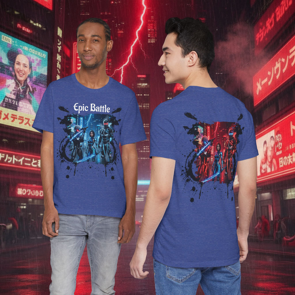 Epic Battle Tee — Sci‑Fi Gamer Graphic T-Shirt - Battle Suits