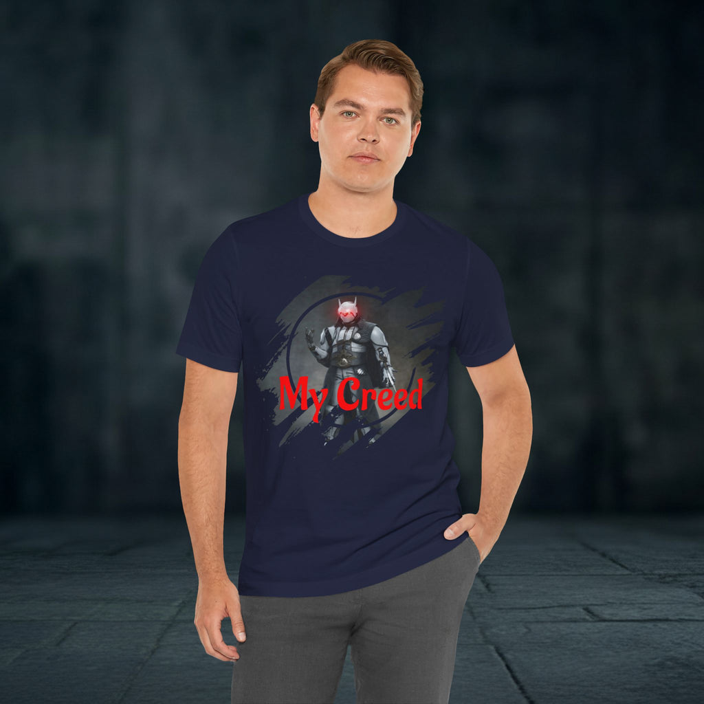 My Creed T-Shirt — Dark Knight Sci‑Fi Graphic Tee