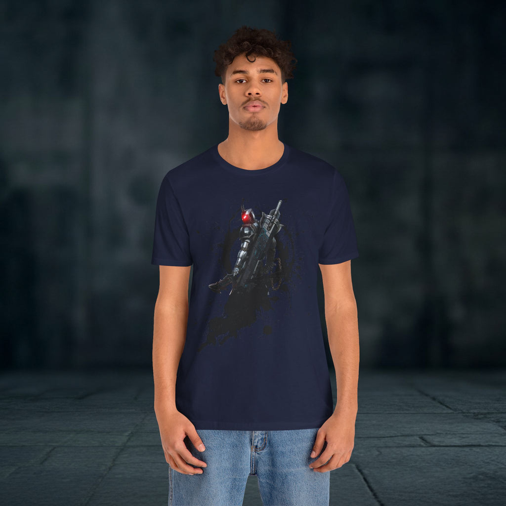 Splatter Noir Rifle Tee — Graphic Military Weapon Shirt