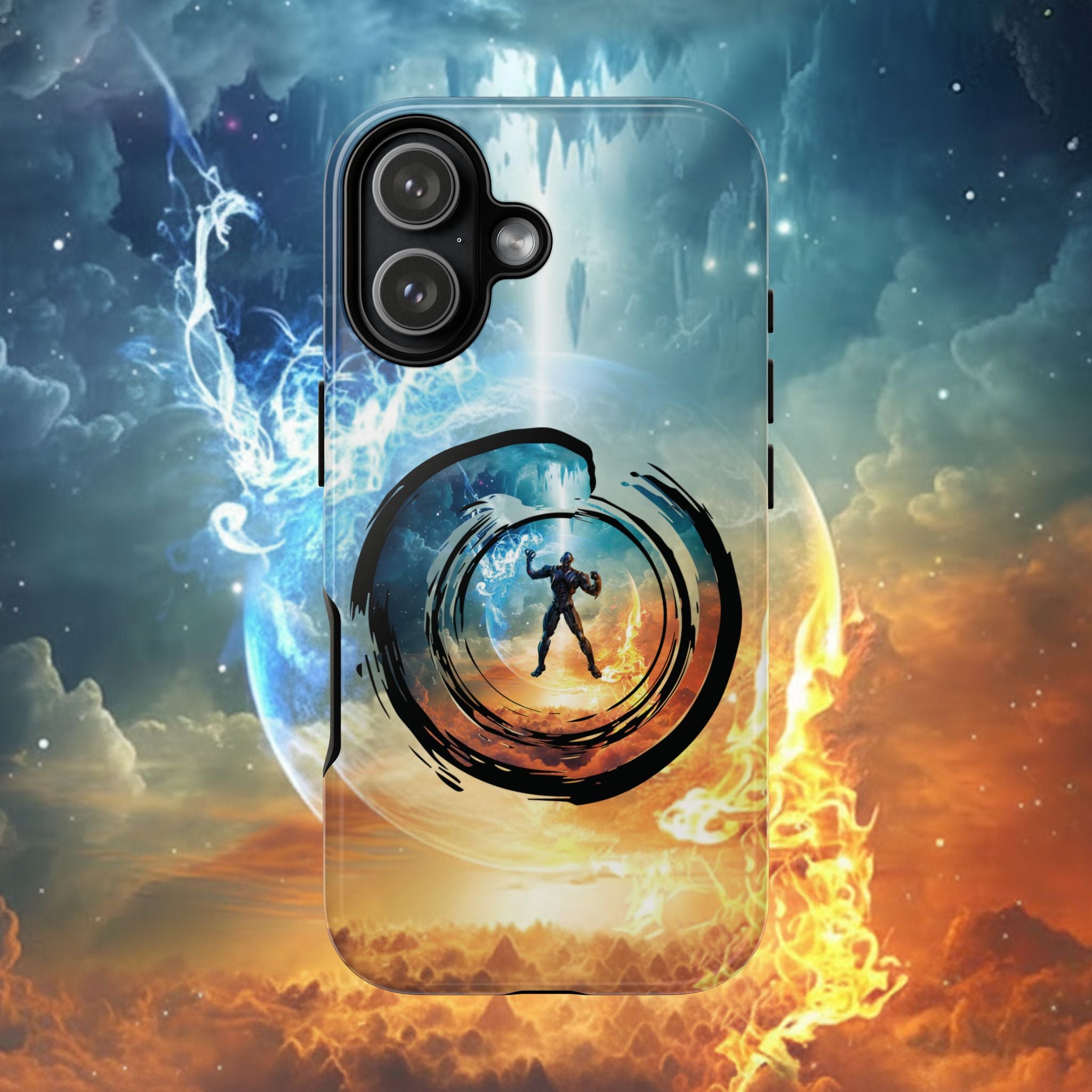 Phone Case — Elemental Warrior Fire & Ice Protective Tough Case - Ultron