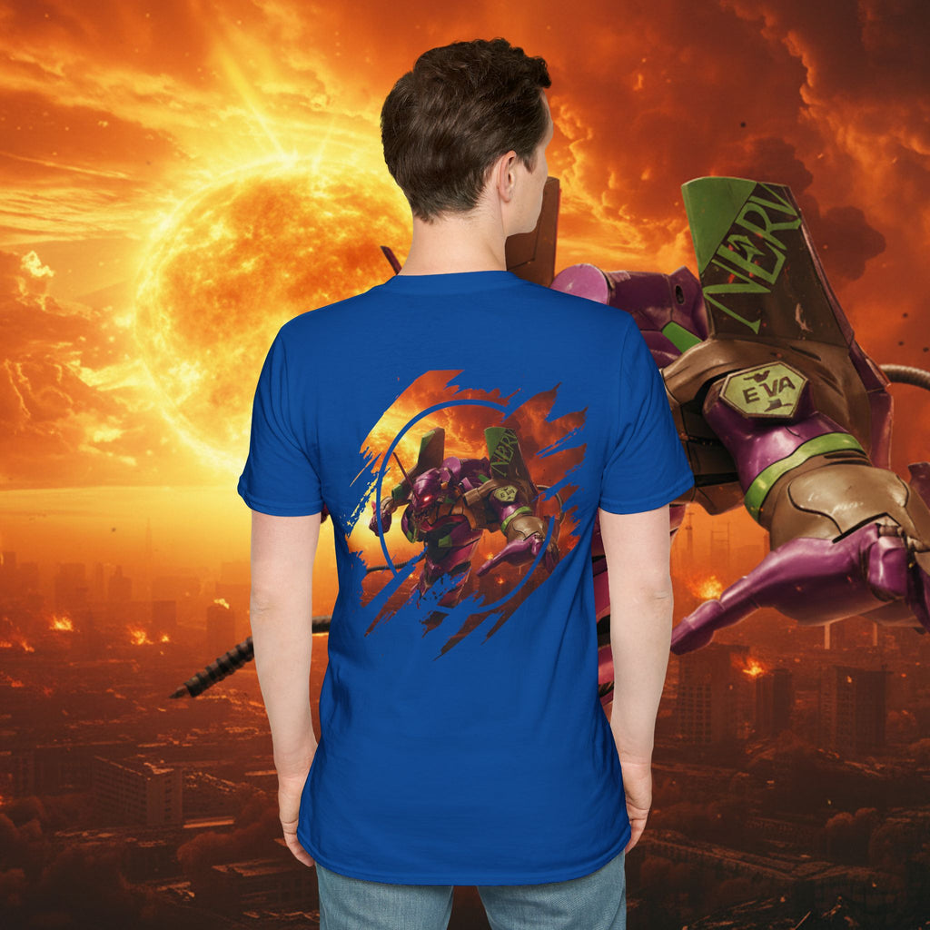 Only One Hit T-Shirt — Gamer Mech Battle Tee - EVA 1 - Neon Genesis Evangelion