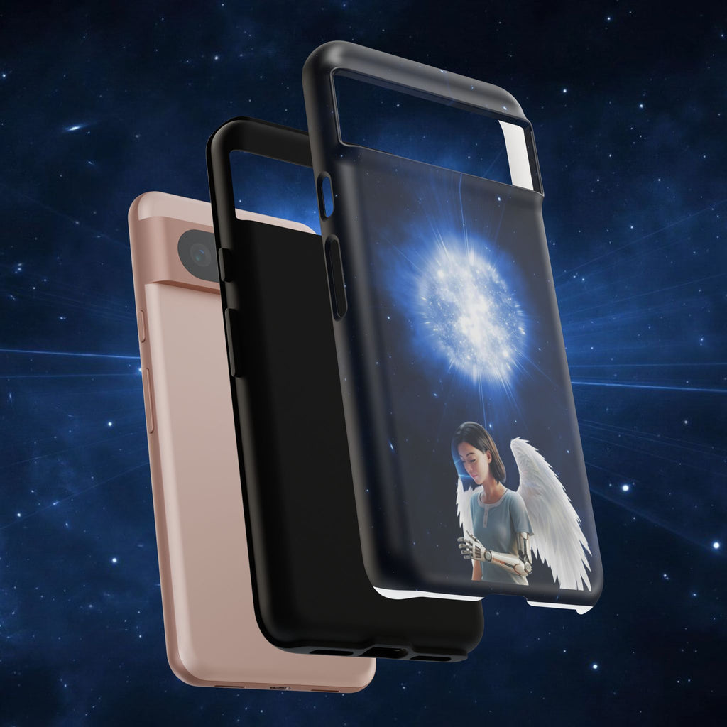 Angel Wings Galaxy Phone Case — Cosmic Light Protective Case ALITA BATTLE ANGEL