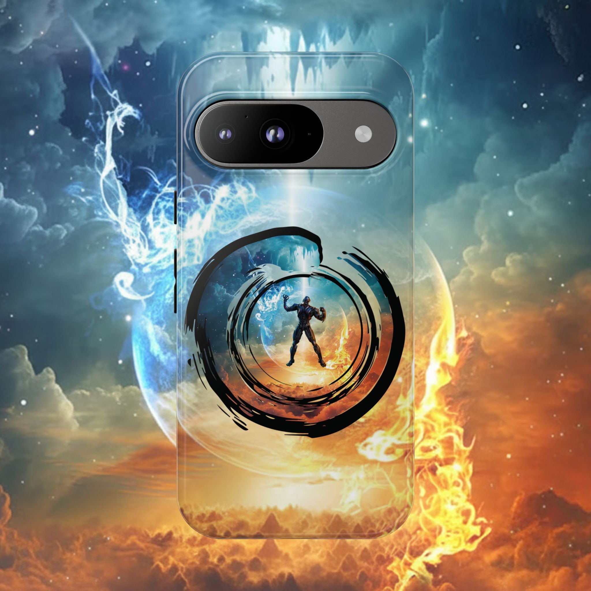 Phone Case — Elemental Warrior Fire & Ice Protective Tough Case - Ultron