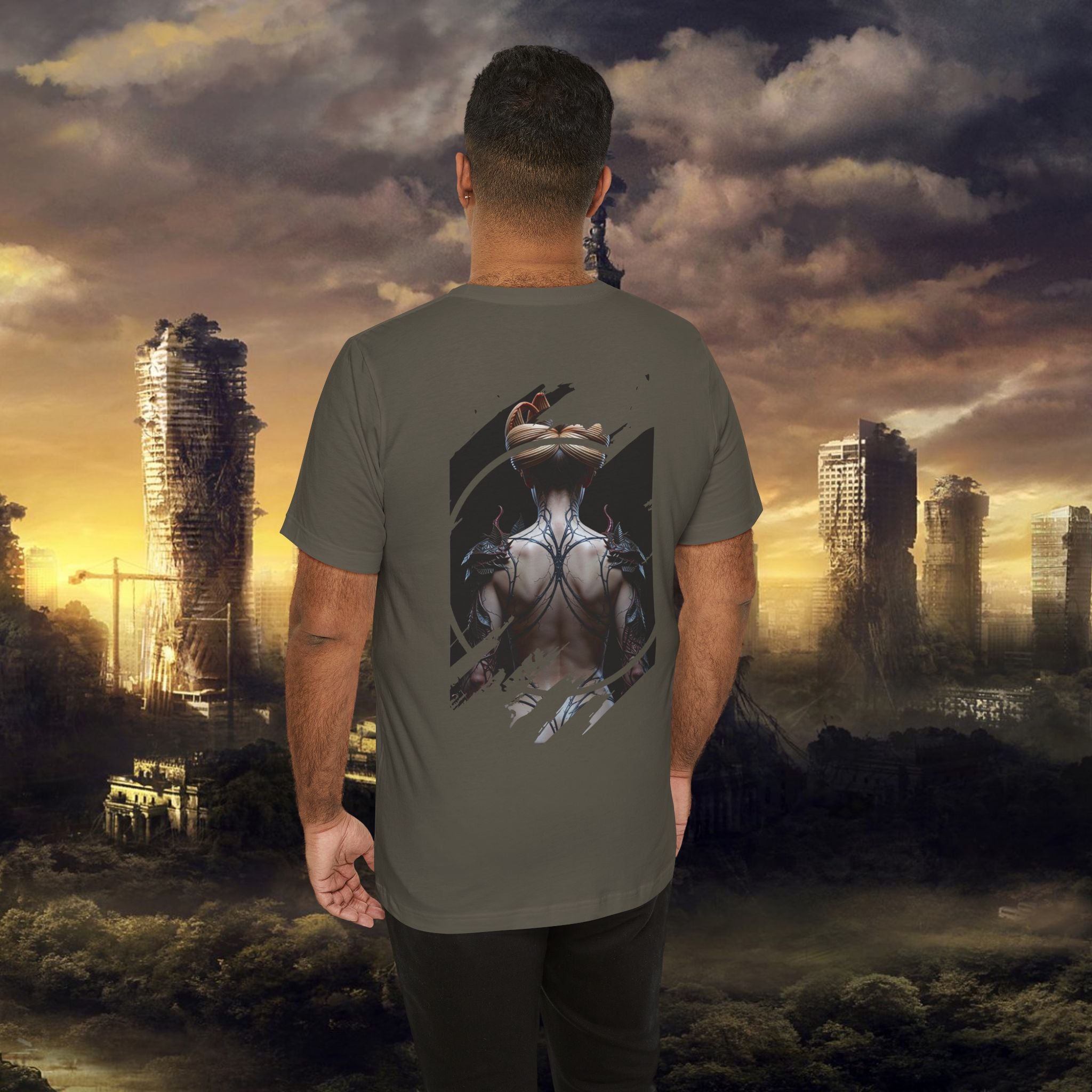 Dark Sorceress T‑Shirt — Fantasy Magic Witch Tee with Fiery Heart - Alexia Ashford