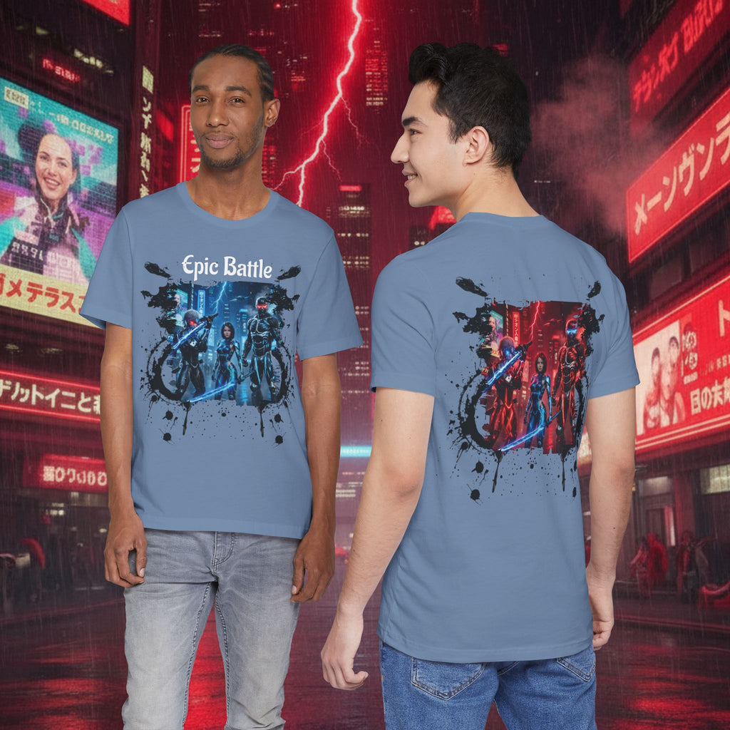 Epic Battle Tee — Sci‑Fi Gamer Graphic T-Shirt - Battle Suits