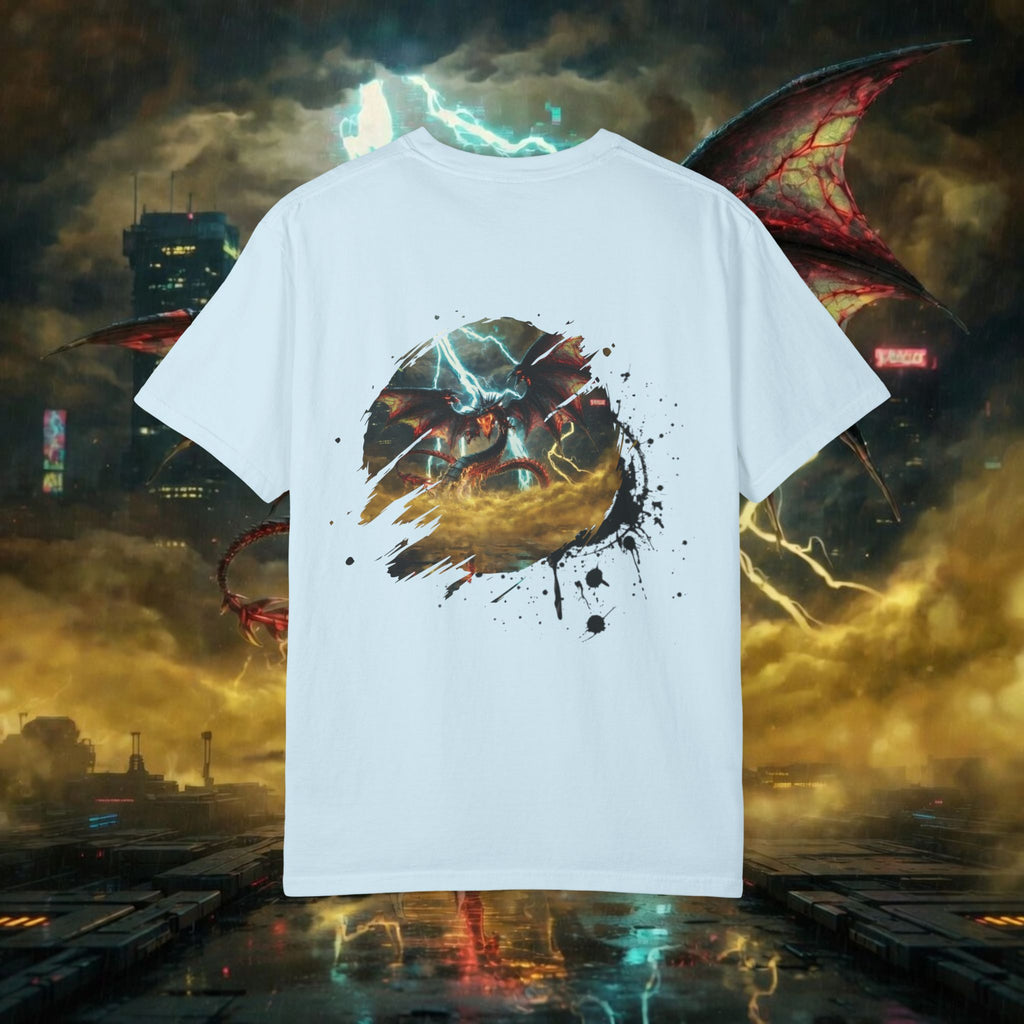 God of the Heavens T-Shirt — Mythic Storm Graphic Tee - slifer the sky dragon
