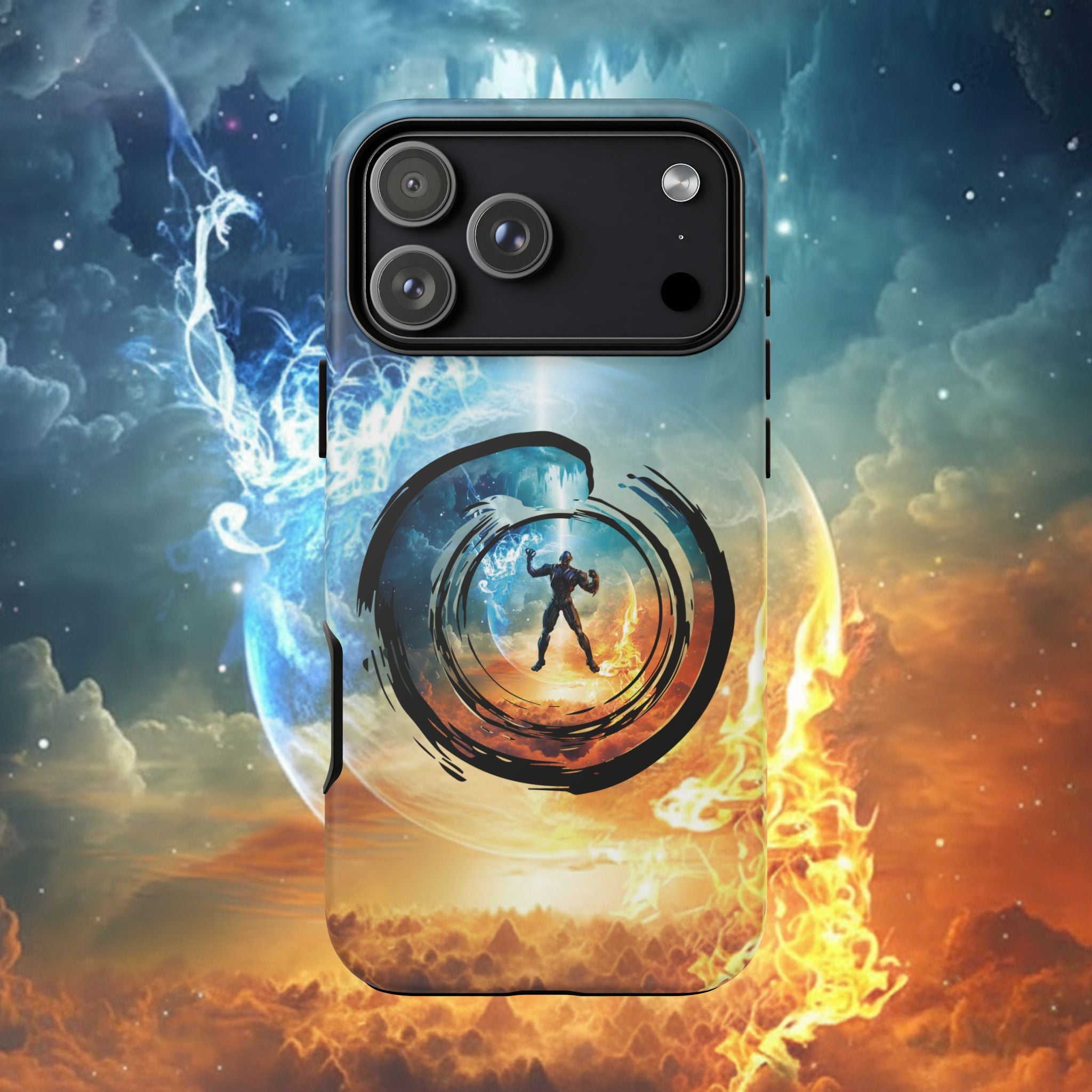Phone Case — Elemental Warrior Fire & Ice Protective Tough Case - Ultron