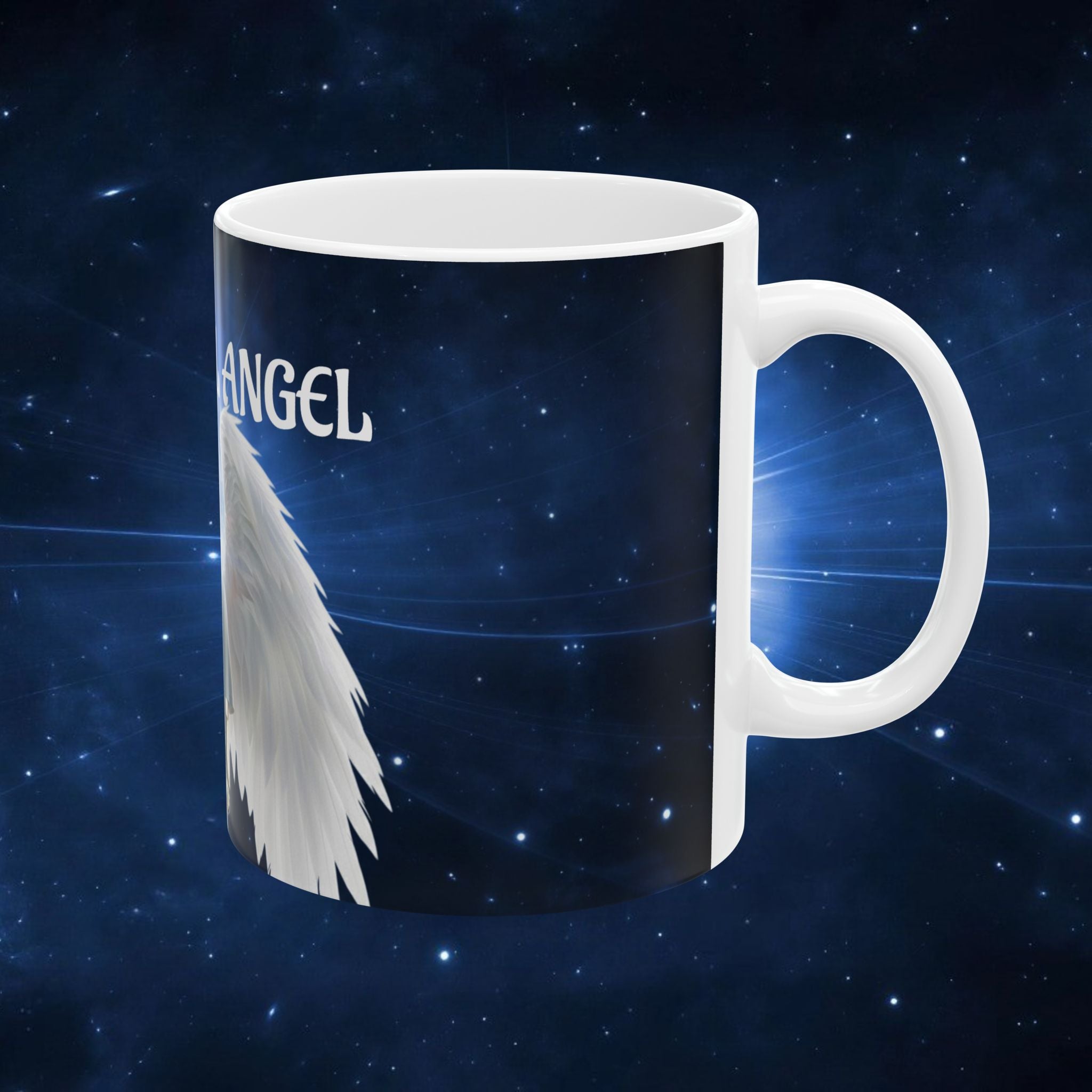 Beautiful Angel Ceramic Mug — Angelic Robotic Guardian Coffee Cup (11oz/15oz) - ALITA BATTLE ANGEL