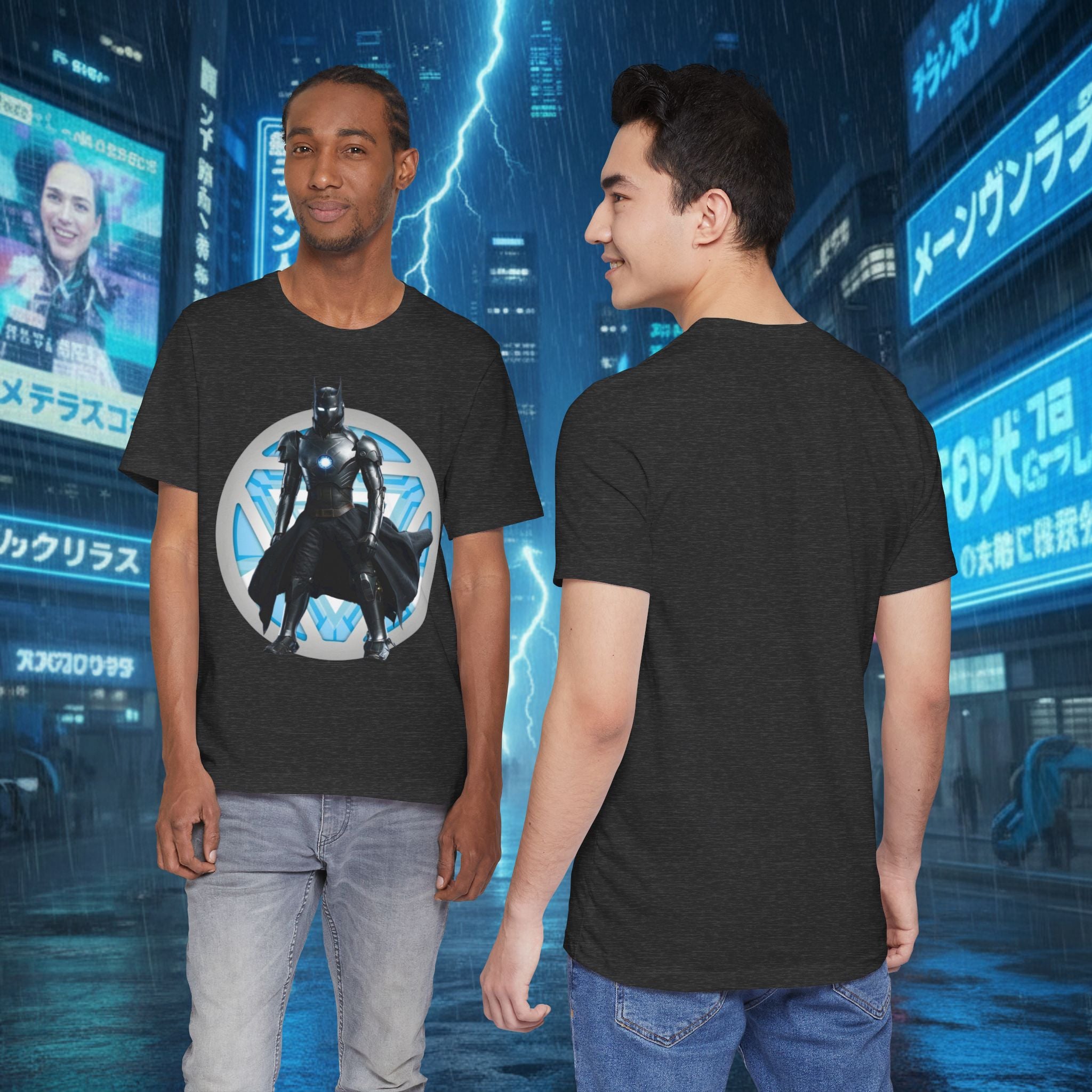 Batman Armor Graphic Tee – Futuristic Superhero T-Shirt - IRONMAN