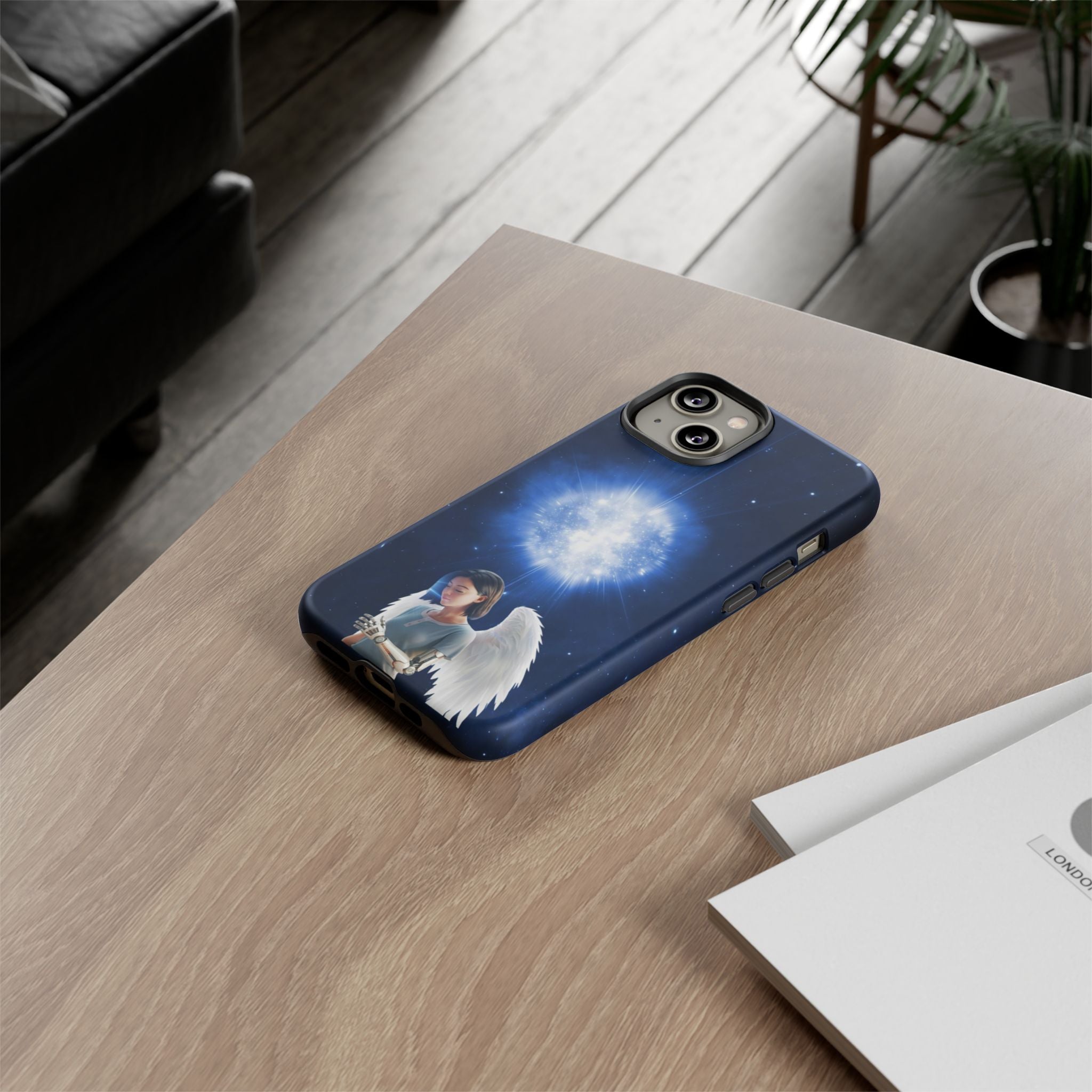 Angel Wings Galaxy Phone Case — Cosmic Light Protective Case ALITA BATTLE ANGEL