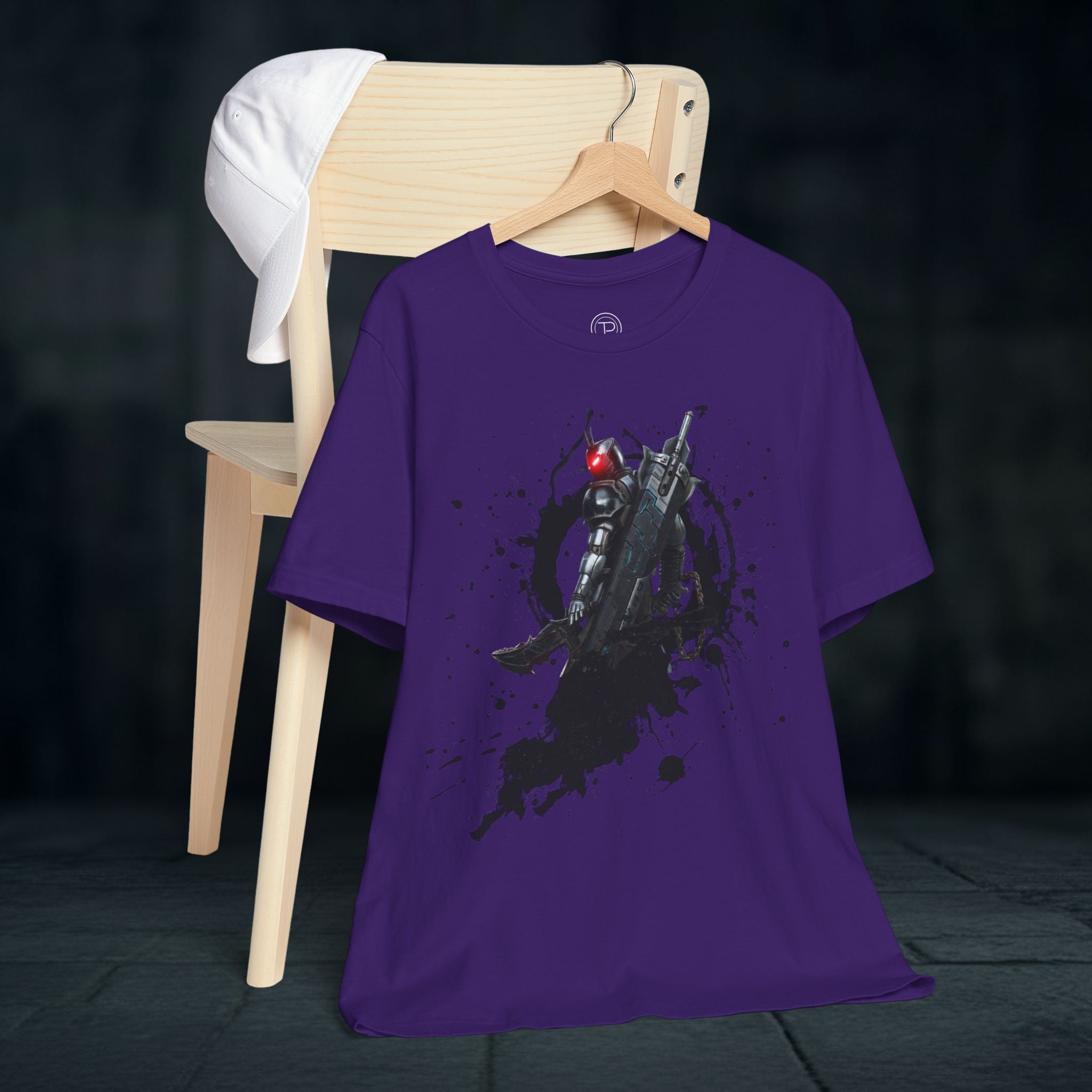 Splatter Noir Rifle Tee — Graphic Military Weapon Shirt