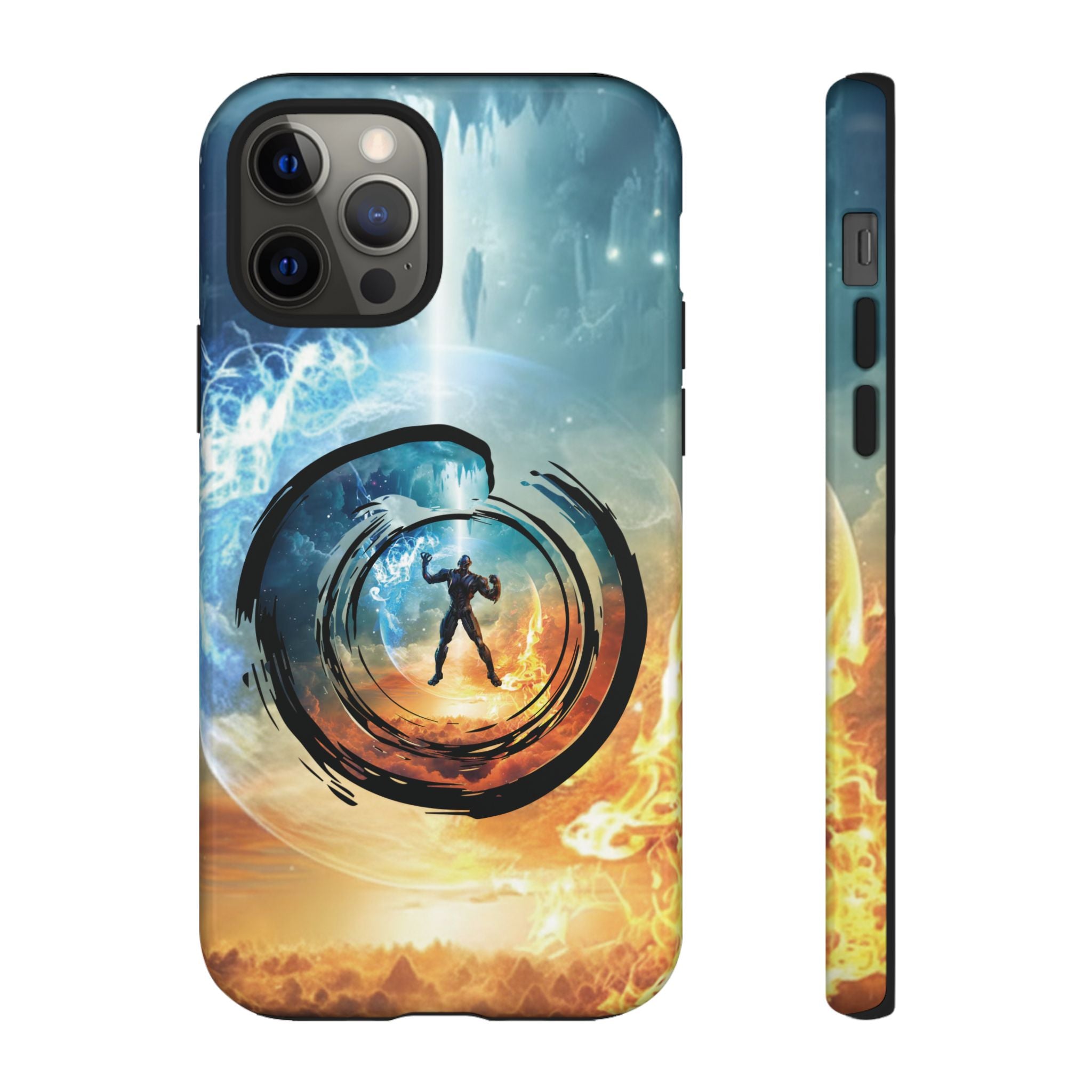 Phone Case — Elemental Warrior Fire & Ice Protective Tough Case - Ultron