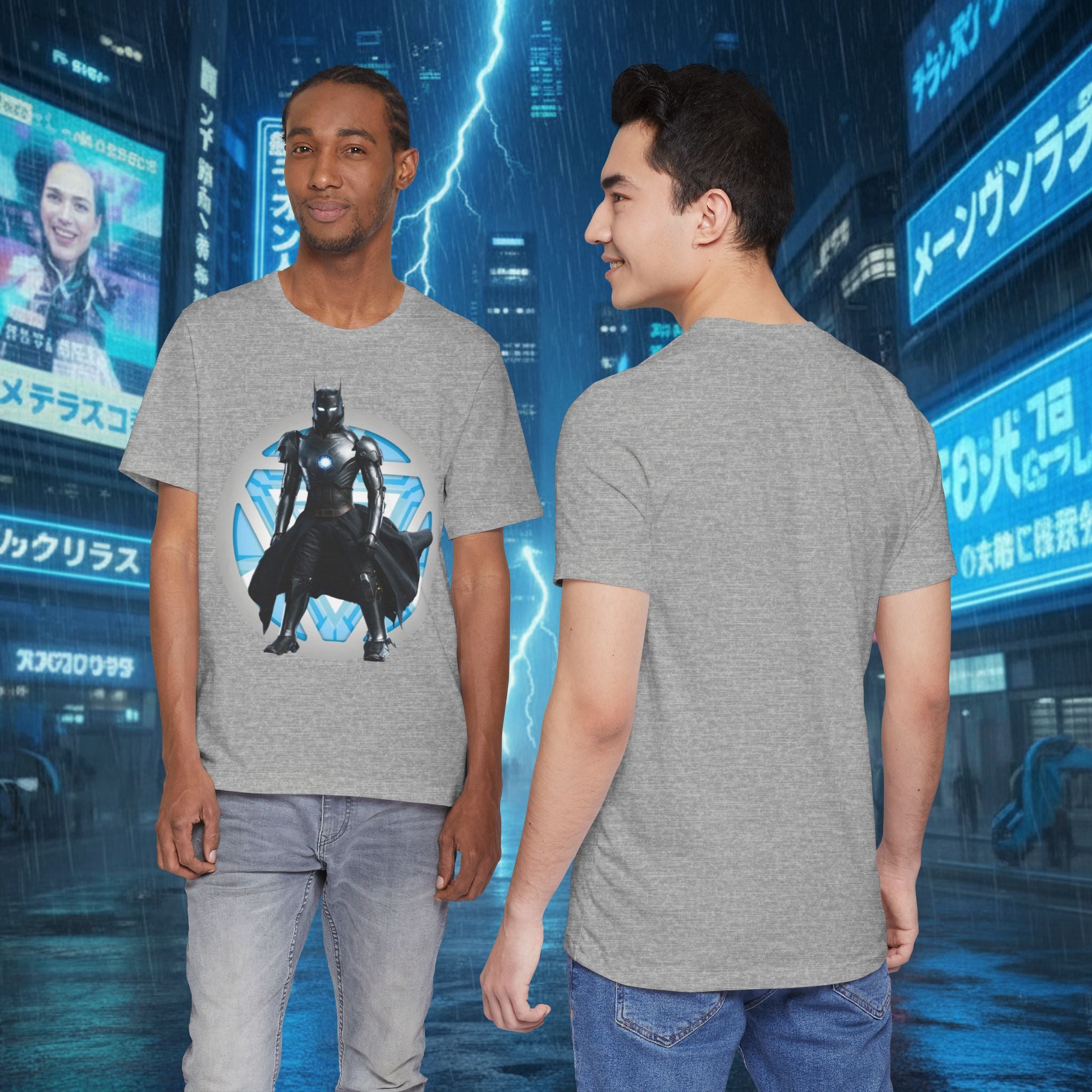 Batman Armor Graphic Tee – Futuristic Superhero T-Shirt - IRONMAN