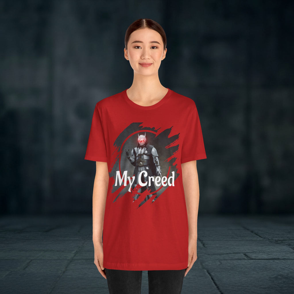 My Creed T-Shirt — Dark Knight Sci‑Fi Graphic Tee