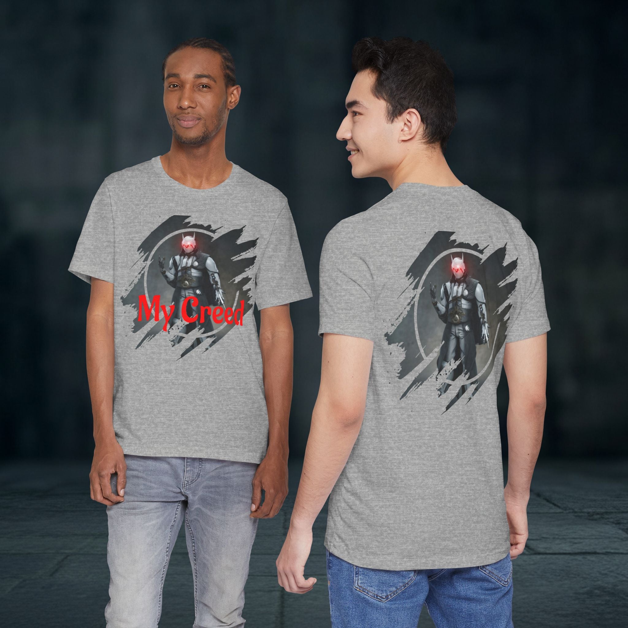 My Creed T-Shirt — Dark Knight Sci‑Fi Graphic Tee