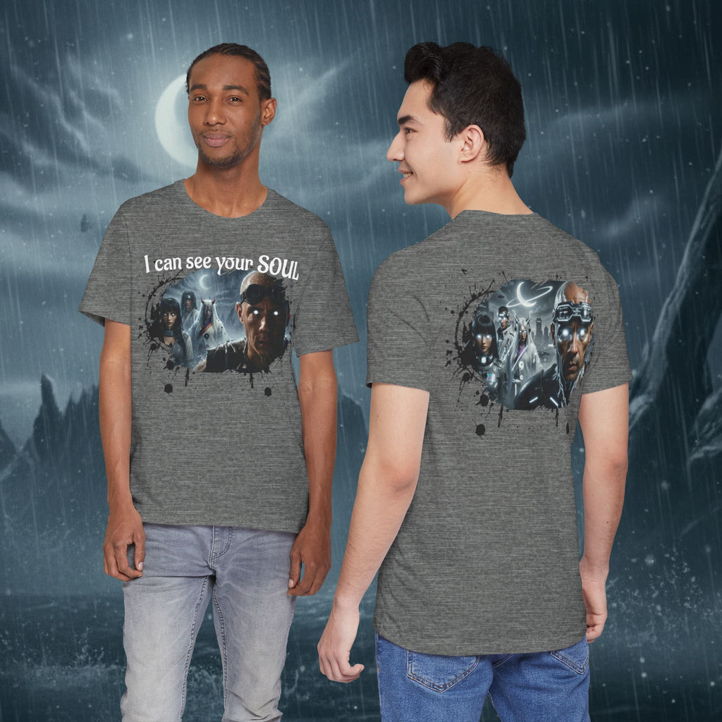 I Can See Your Soul T-Shirt — Gothic Horror Movie Graphic Tee - Byakugan Family and Riddick
