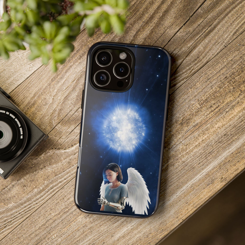 Angel Wings Galaxy Phone Case — Cosmic Light Protective Case ALITA BATTLE ANGEL
