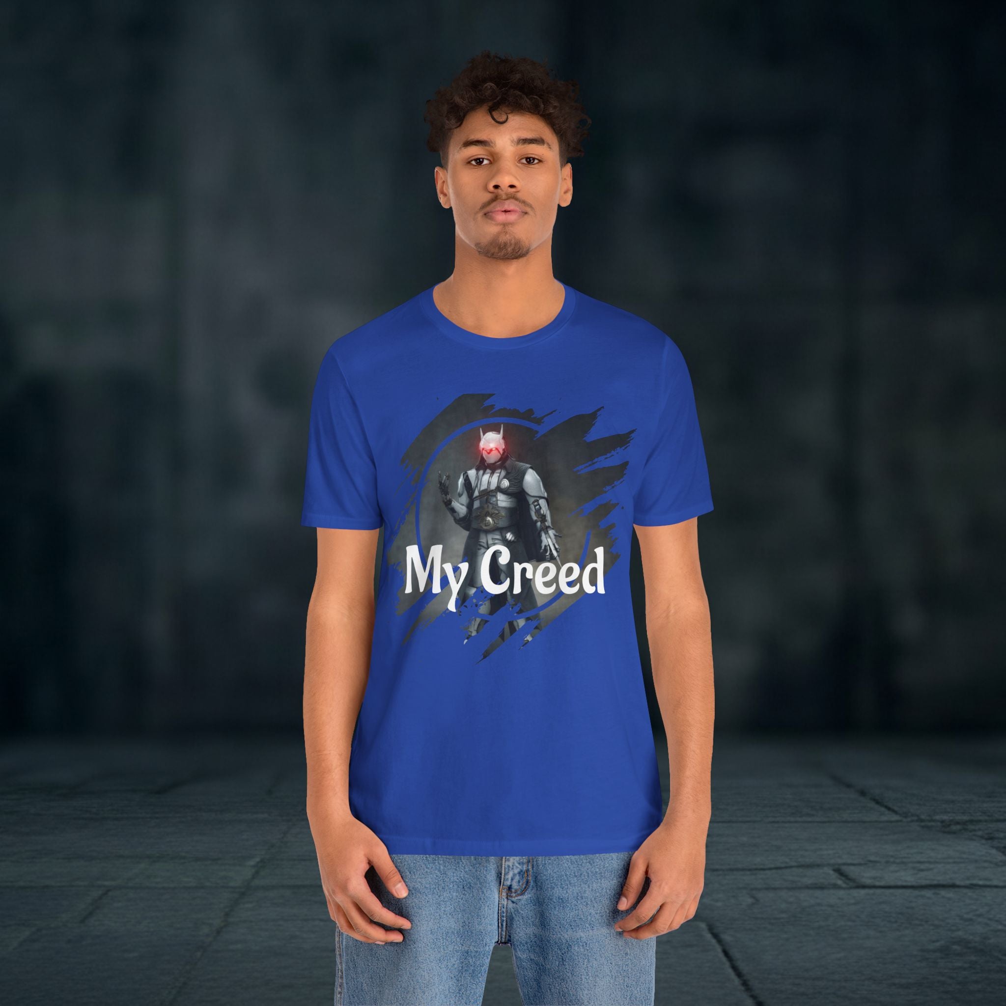 My Creed T-Shirt — Dark Knight Sci‑Fi Graphic Tee