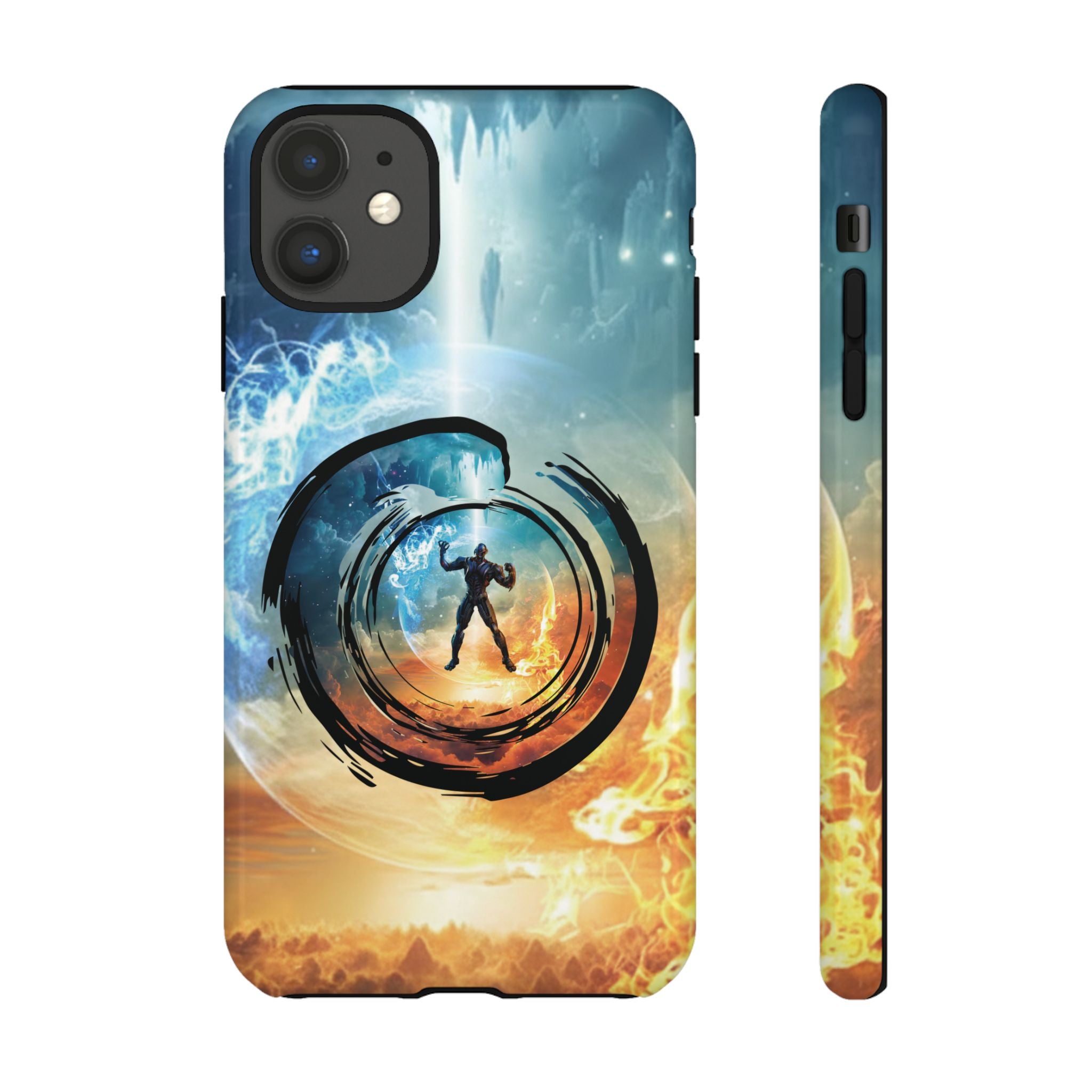 Phone Case — Elemental Warrior Fire & Ice Protective Tough Case - Ultron