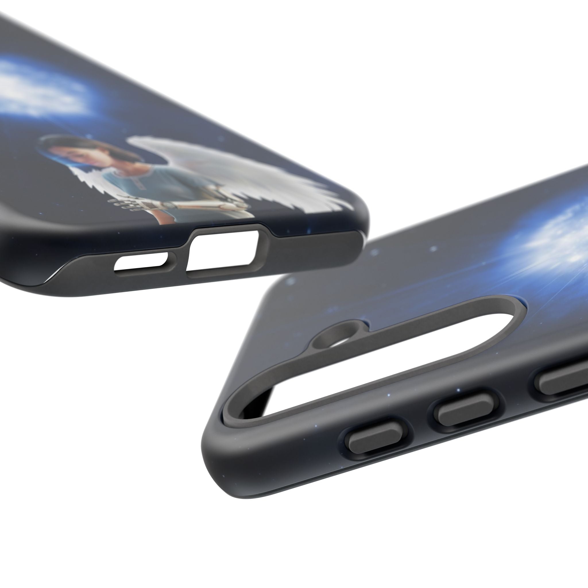 Angel Wings Galaxy Phone Case — Cosmic Light Protective Case ALITA BATTLE ANGEL