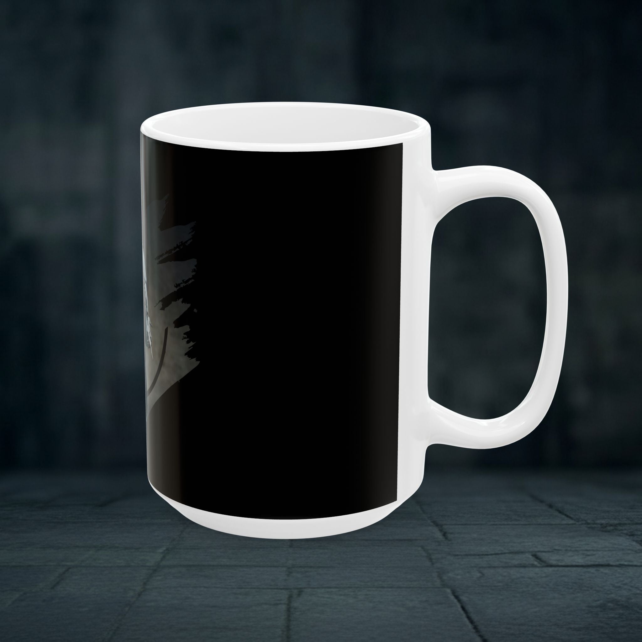 Dark Knight Ceramic Mug — Red-Eyed Armored Warrior Coffee Cup (11oz, 15oz)
