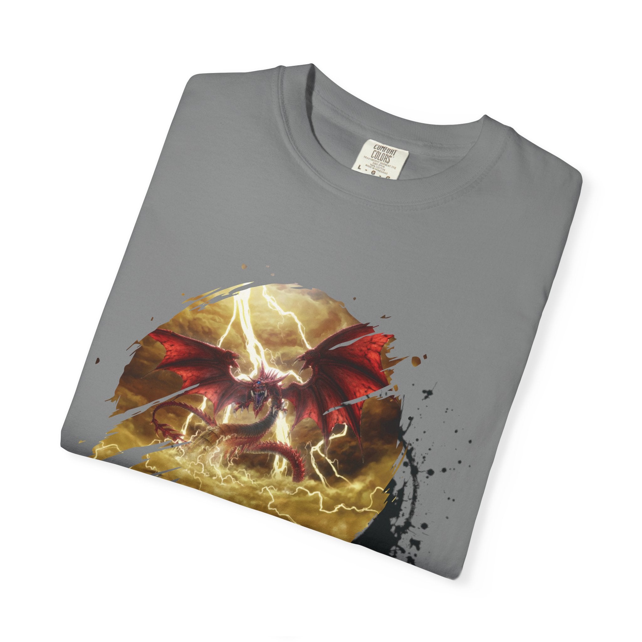 God of the Heavens T-Shirt — Mythic Storm Graphic Tee - slifer the sky dragon