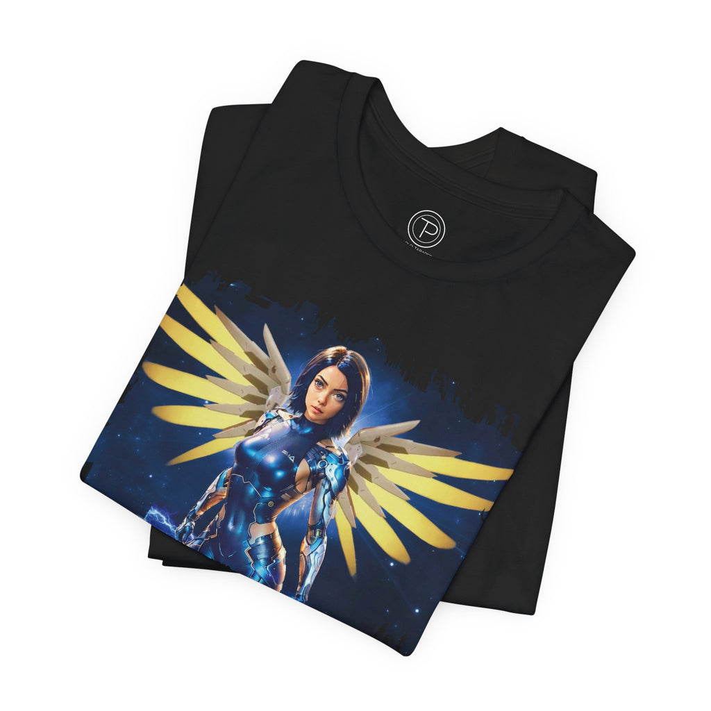 Angel Warrior Tee — "Perfect Angel" Fantasy Wings Graphic T-Shirt - alita battle angel