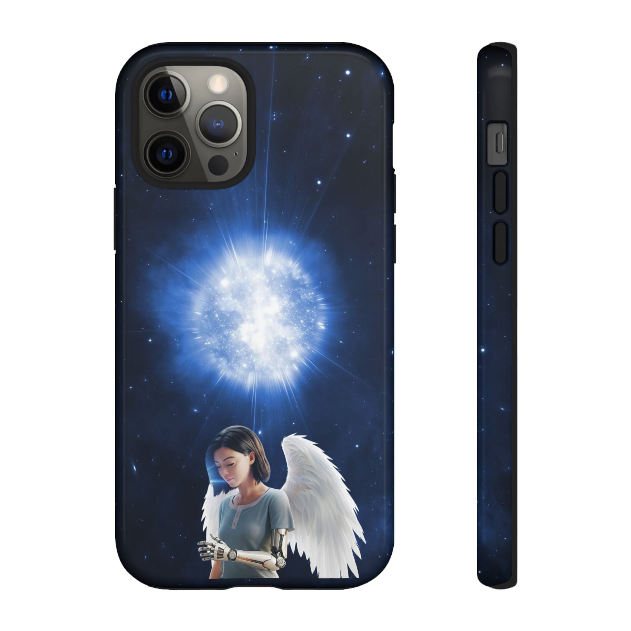 Angel Wings Galaxy Phone Case — Cosmic Light Protective Case ALITA BATTLE ANGEL