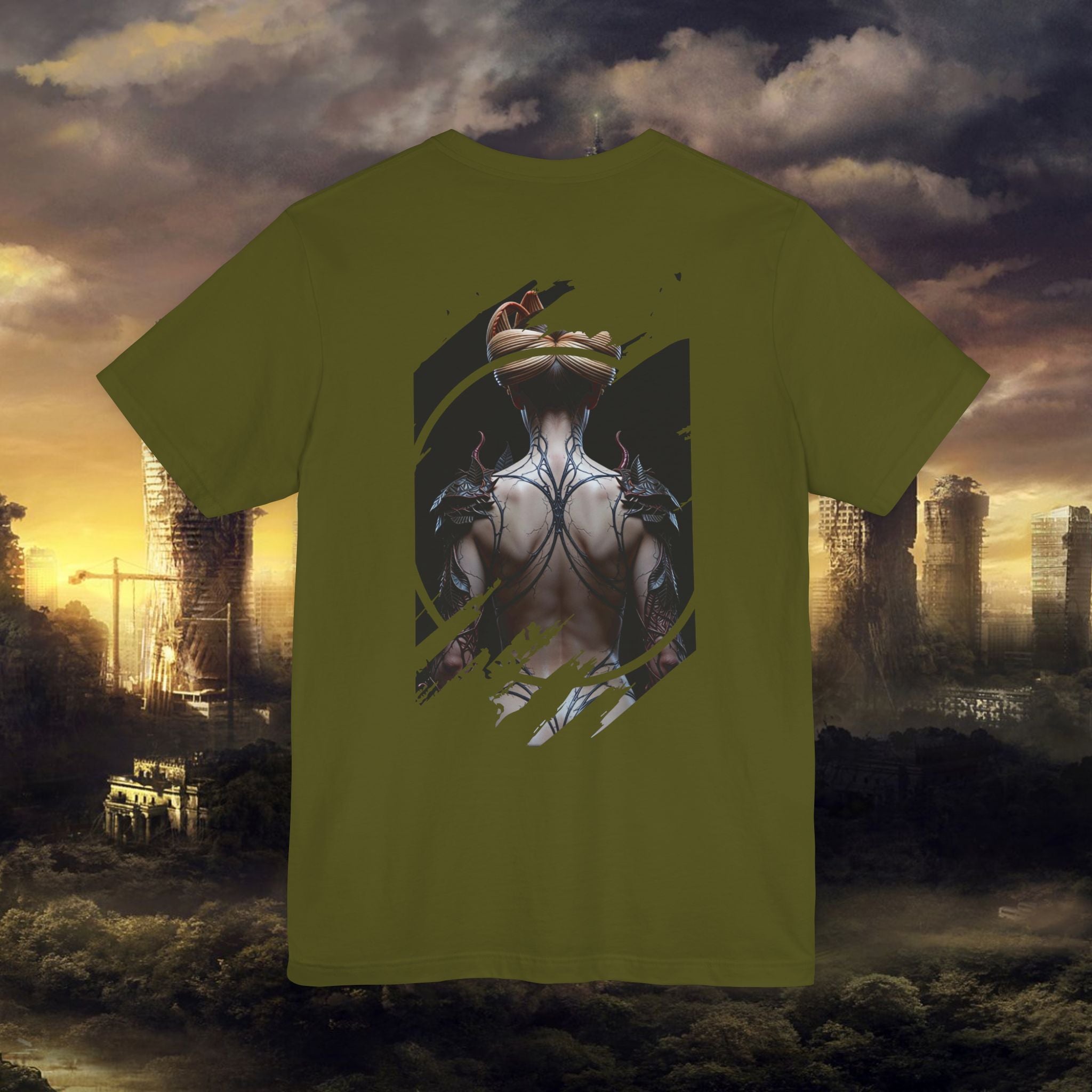 Dark Sorceress T‑Shirt — Fantasy Magic Witch Tee with Fiery Heart - Alexia Ashford