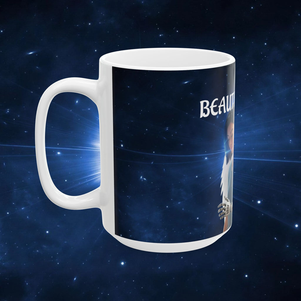 Beautiful Angel Ceramic Mug — Angelic Robotic Guardian Coffee Cup (11oz/15oz) - ALITA BATTLE ANGEL