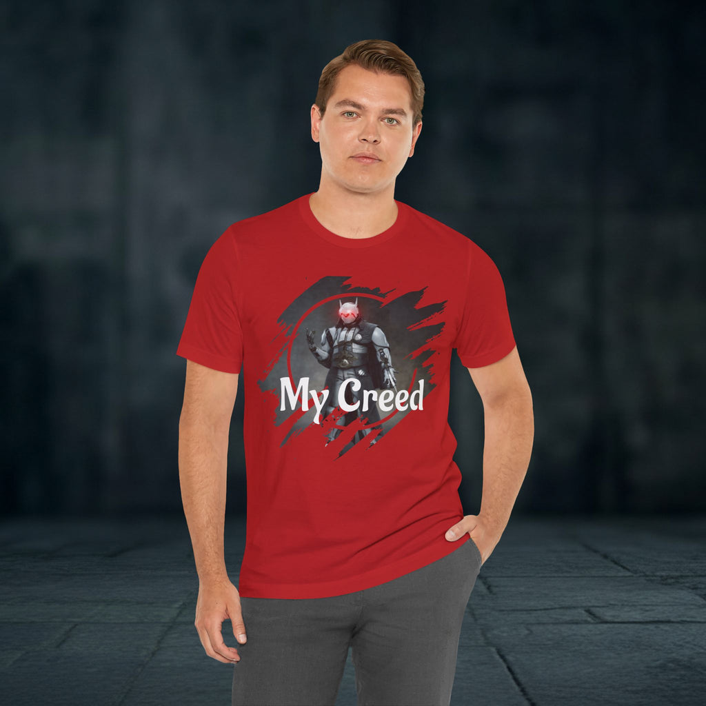 My Creed T-Shirt — Dark Knight Sci‑Fi Graphic Tee