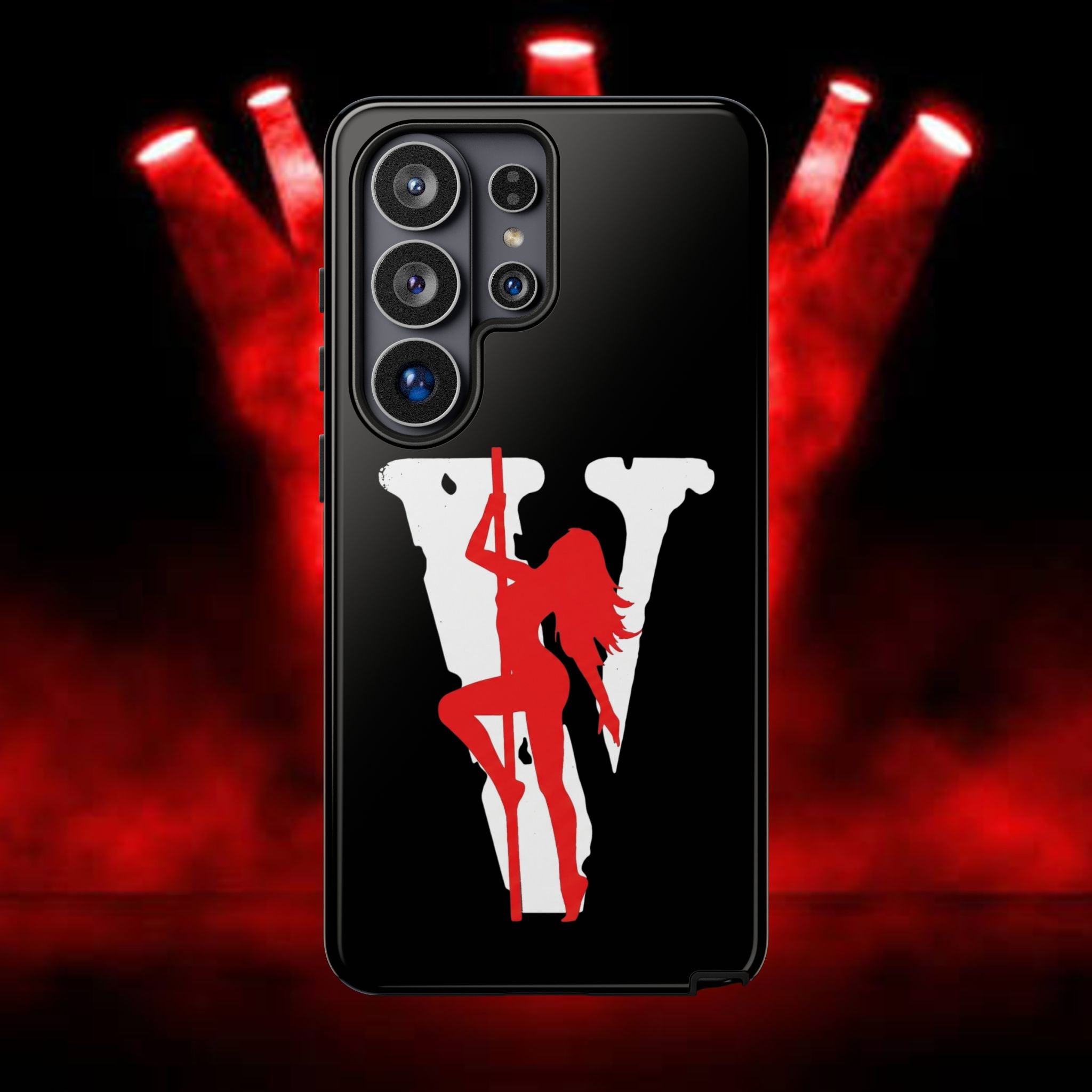 Phone Case — 'V' Silhouette Pole Dancer Graphic Tough Case