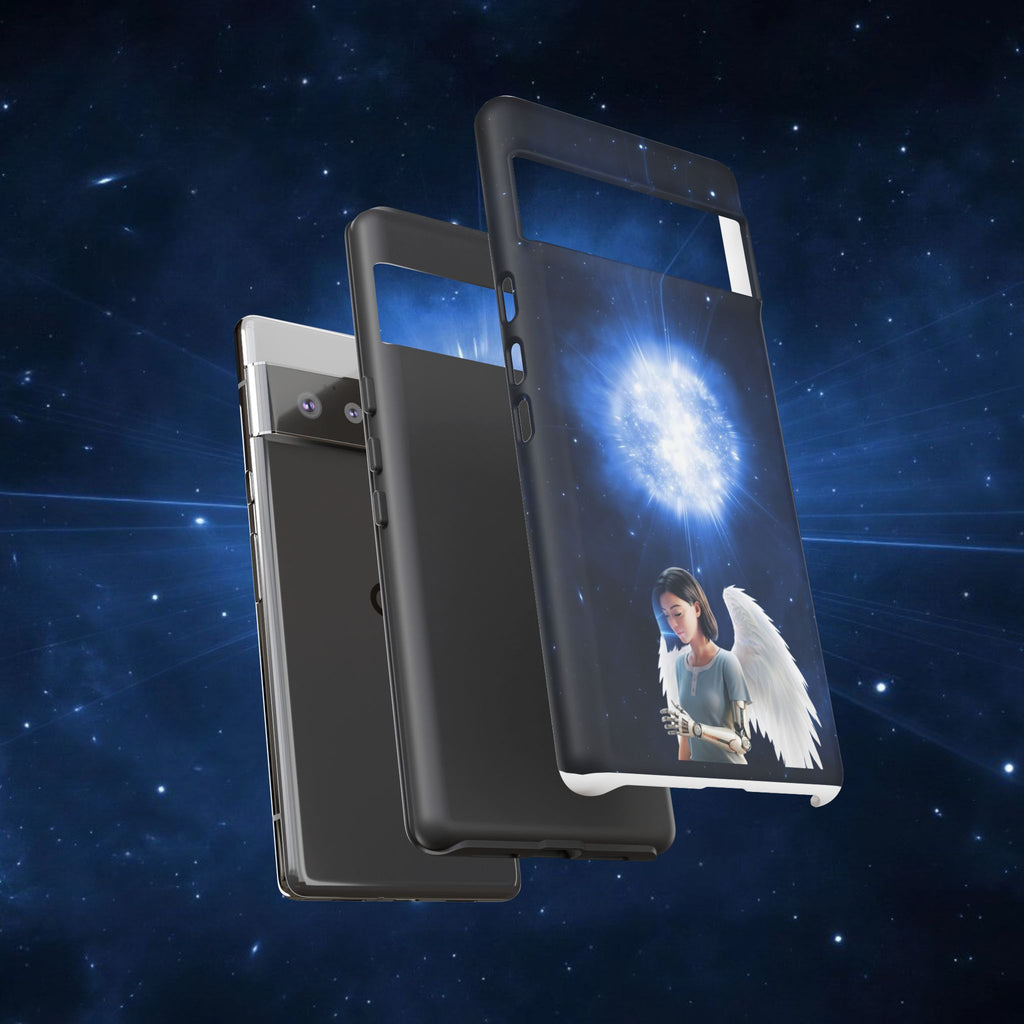 Angel Wings Galaxy Phone Case — Cosmic Light Protective Case ALITA BATTLE ANGEL