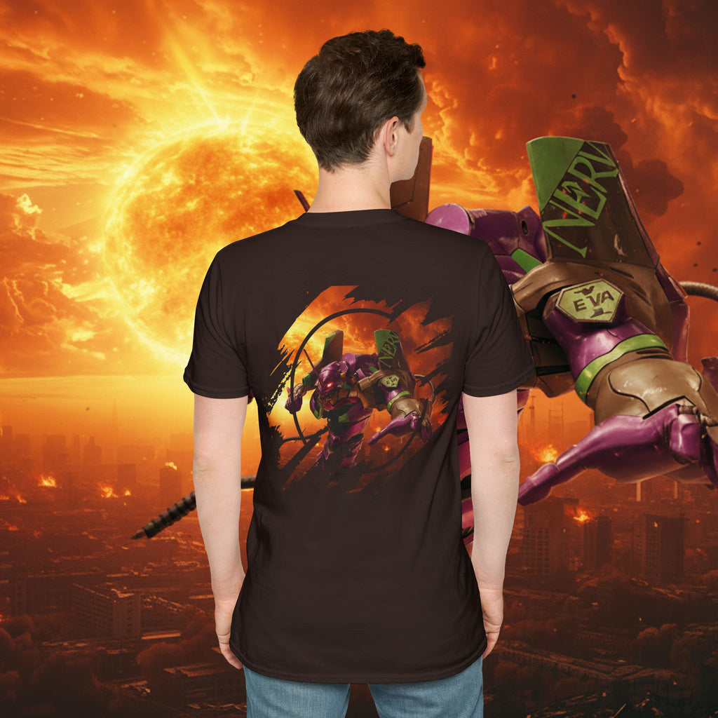 Only One Hit T-Shirt — Gamer Mech Battle Tee - EVA 1 - Neon Genesis Evangelion